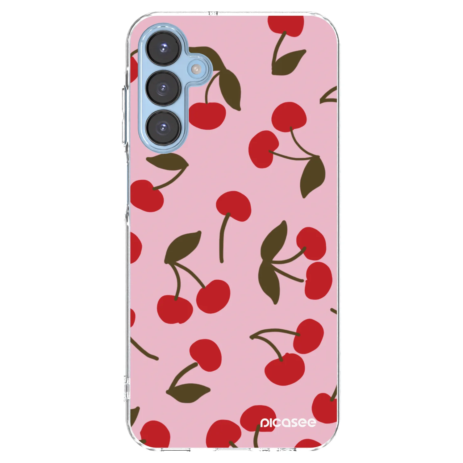 Picasee silikonski prozorni ovitek za Samsung Galaxy A15 A156B 5G - Cherry