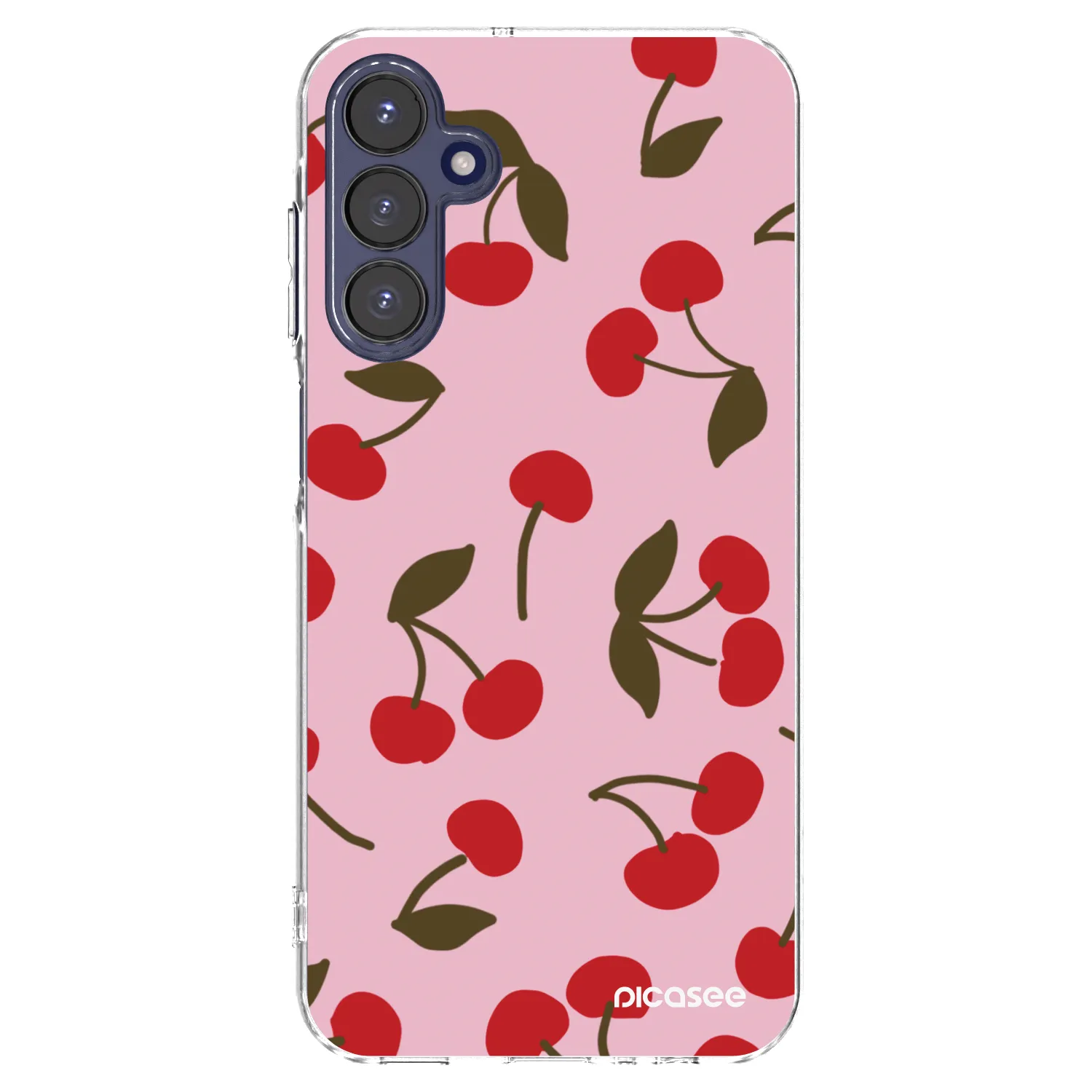 Picasee silikonski prozorni ovitek za Samsung Galaxy A15 A155F 4G - Cherry