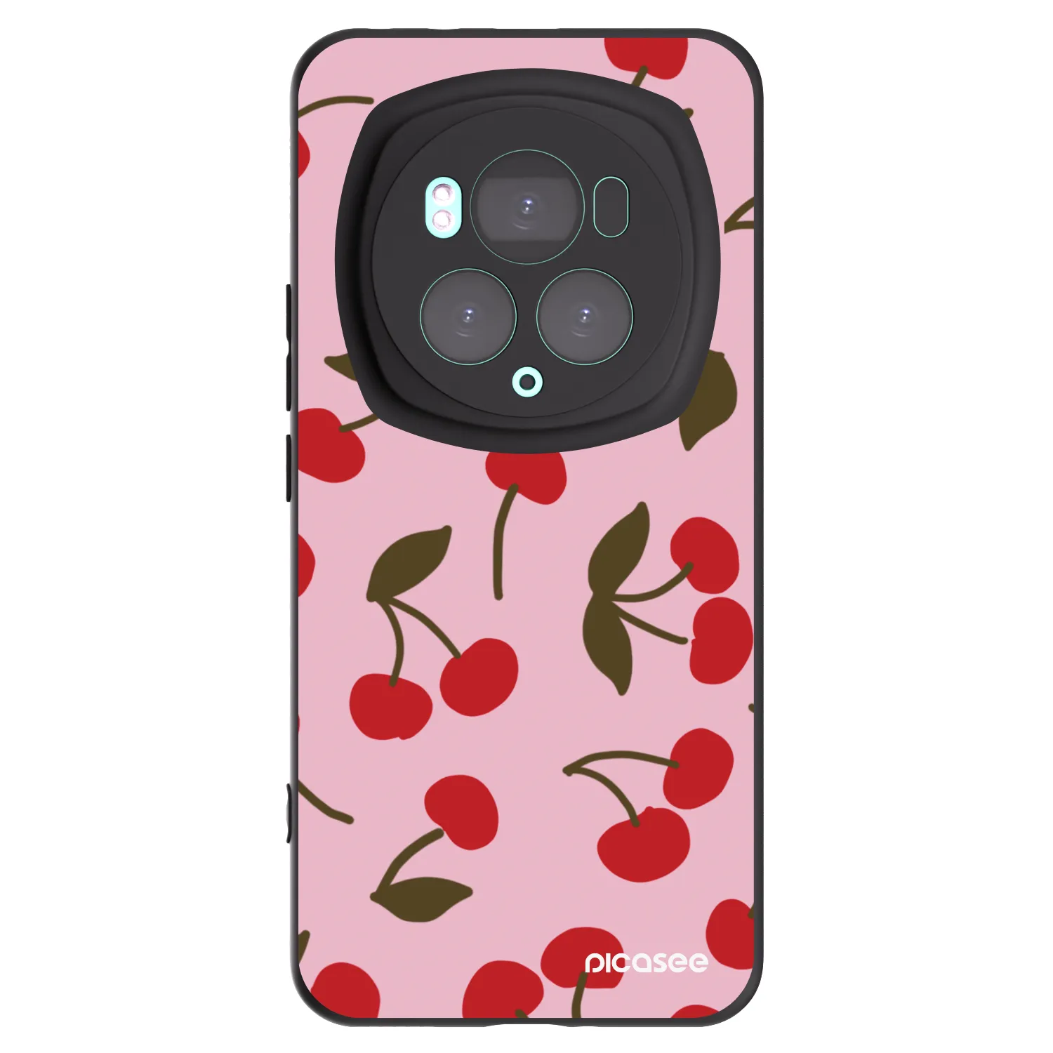 Picasee silikonski črni ovitek za Honor Magic6 Pro - Cherry