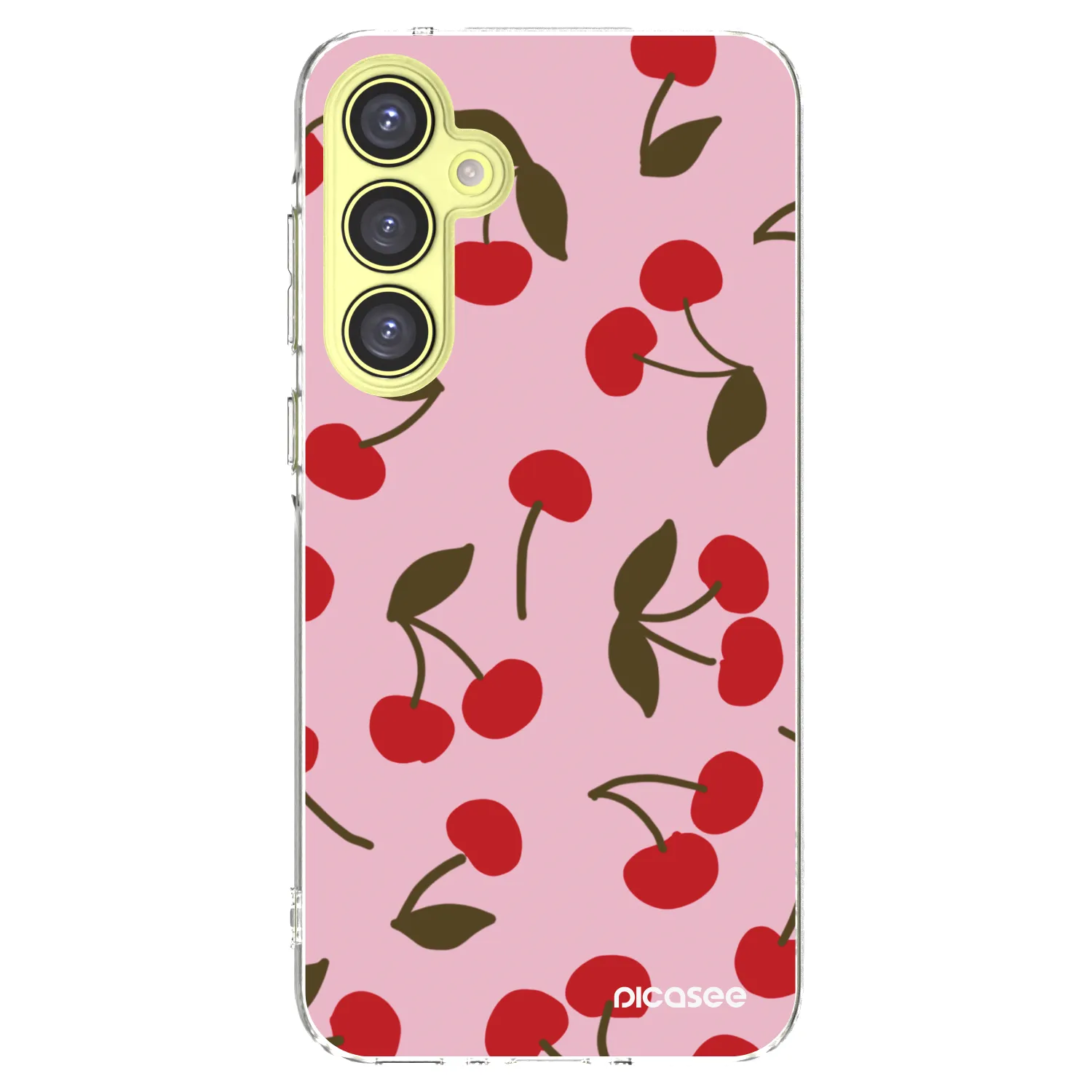 Picasee silikonski prozorni ovitek za Samsung Galaxy A35 5G A356B - Cherry