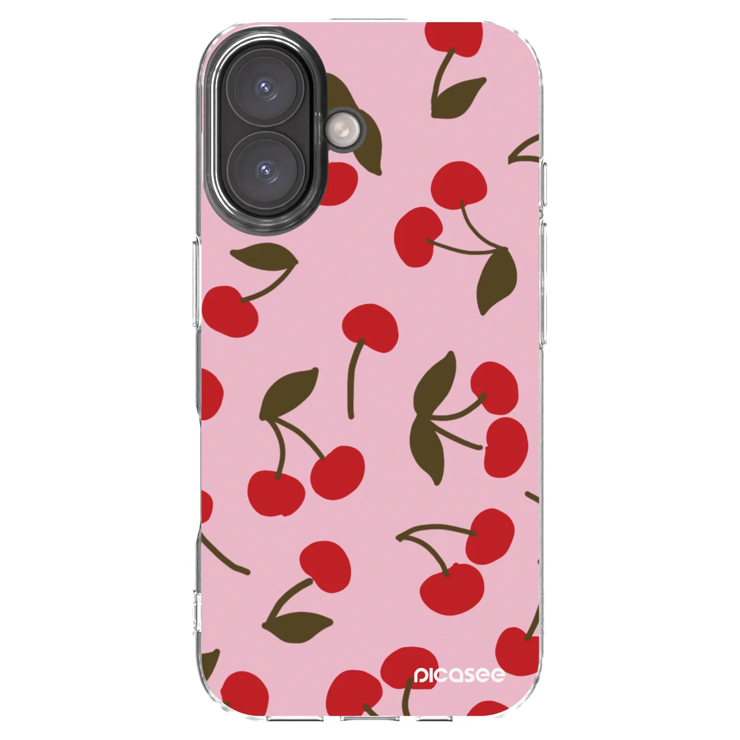 Picasee silikonski prozorni ovitek za Apple iPhone 16 - Cherry