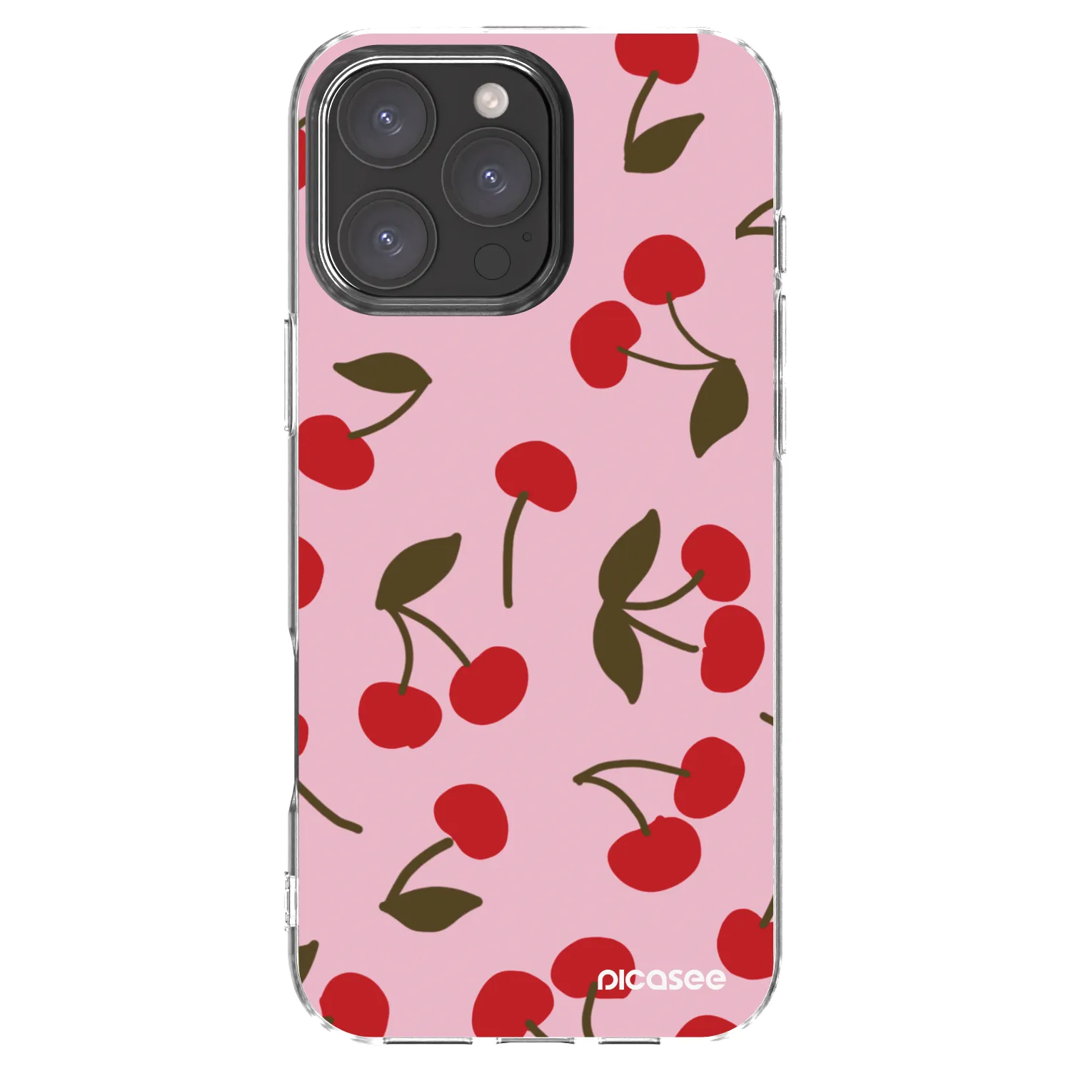 Picasee silikonski prozorni ovitek za Apple iPhone 16 Pro Max - Cherry