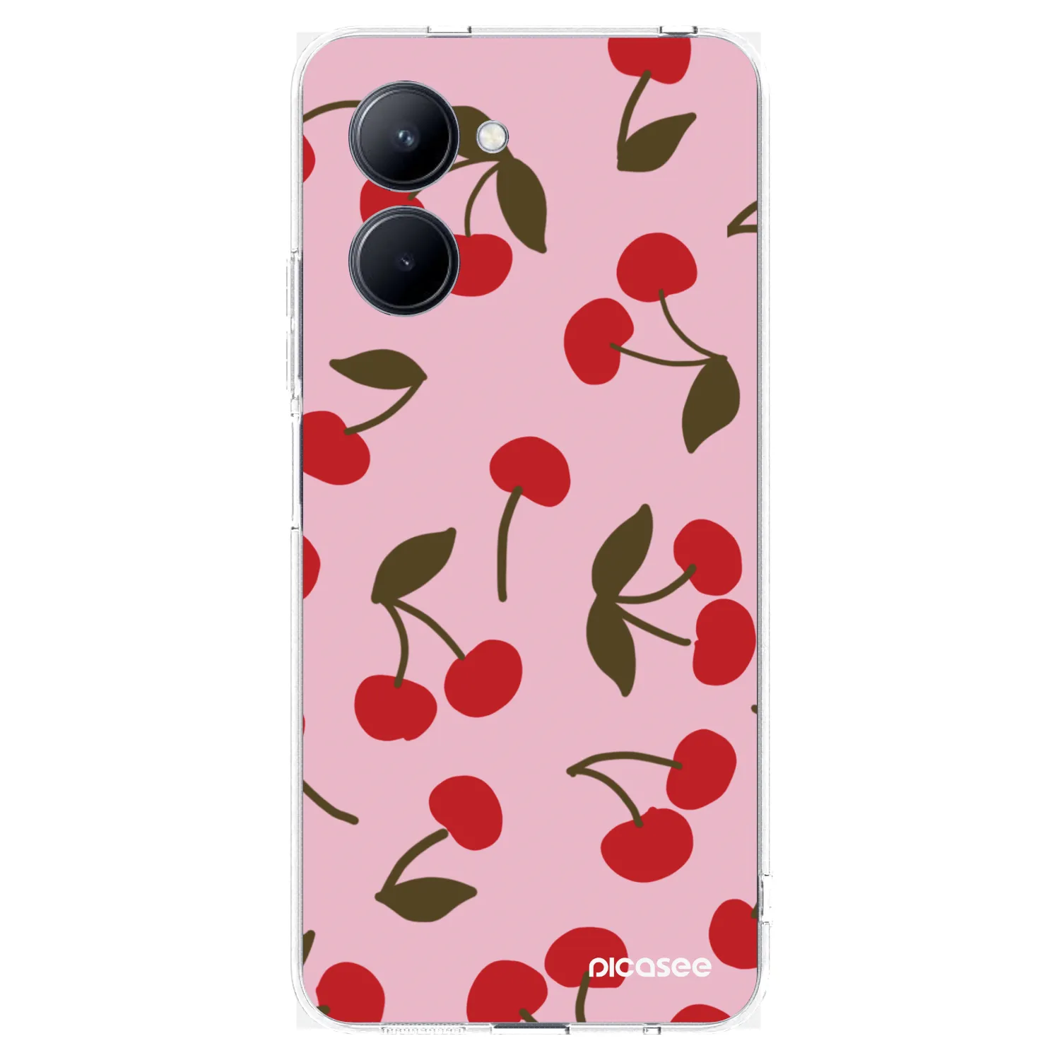 Picasee silikonski prozorni ovitek za Realme C33 (2023) - Cherry
