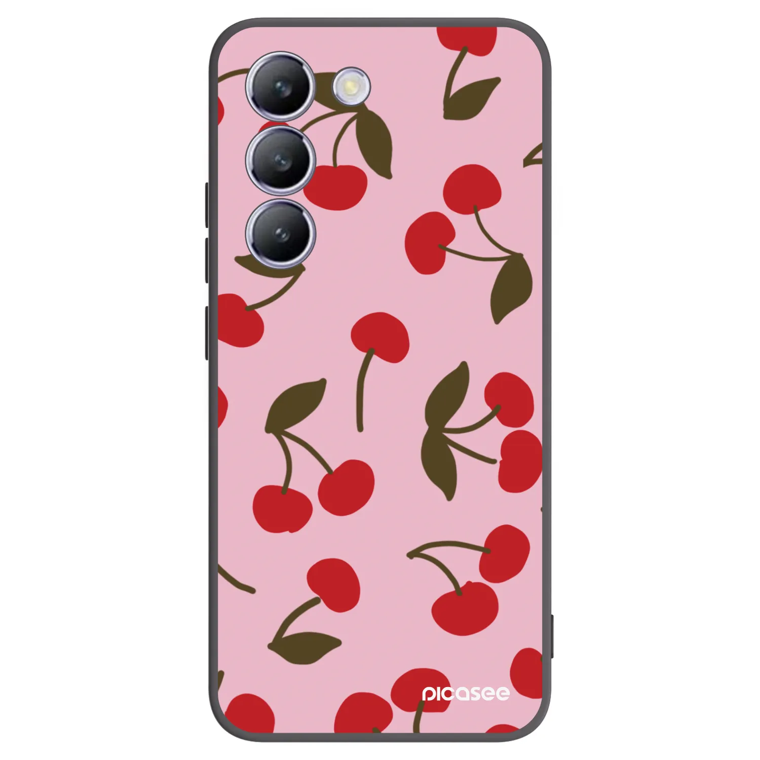 Picasee silikonski črni ovitek za Vivo V40 SE 5G - Cherry