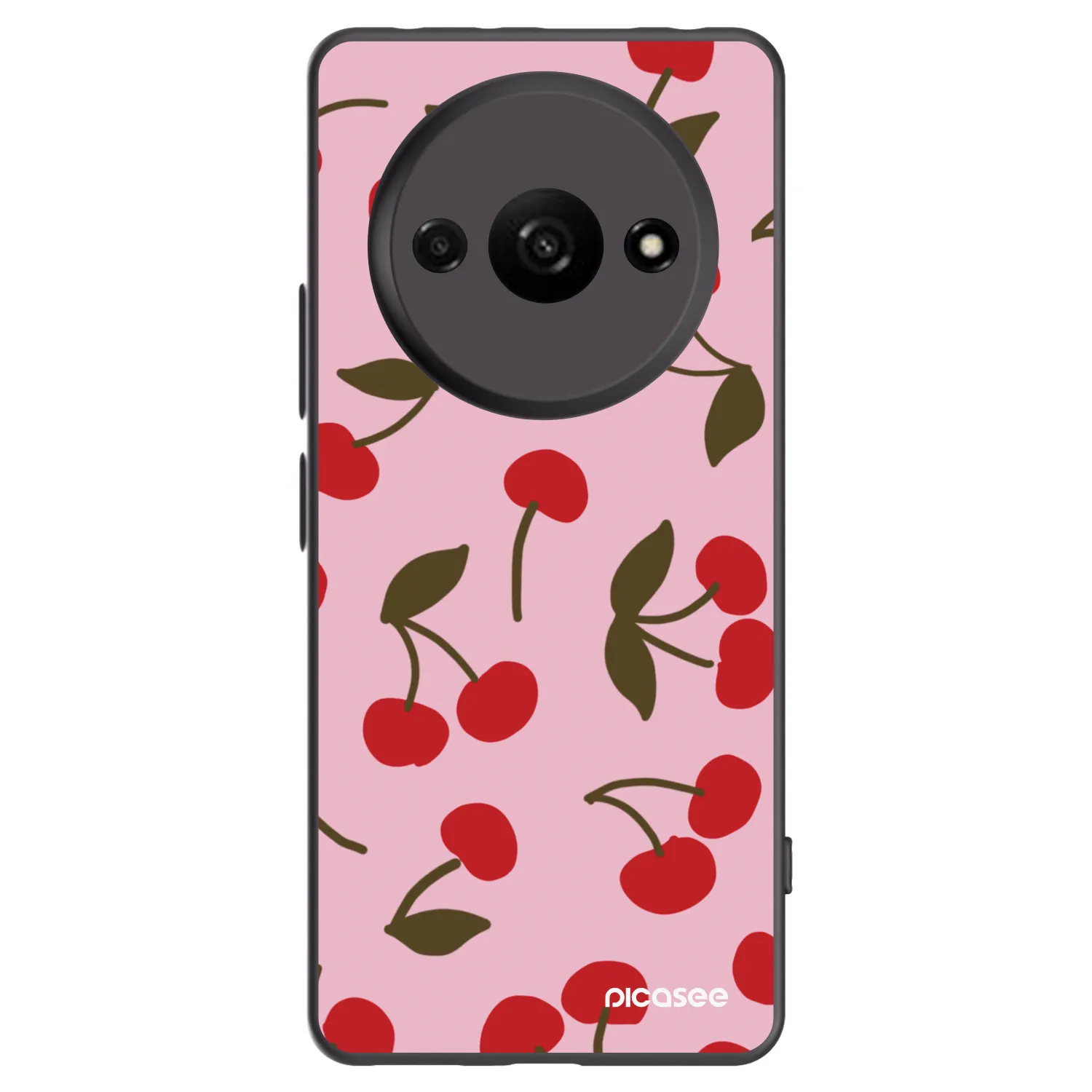 Picasee silikonski črni ovitek za Xiaomi Redmi A3 - Cherry