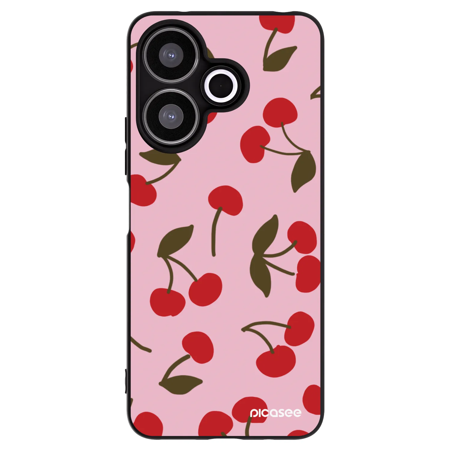 Picasee silikonski črni ovitek za Xiaomi Redmi 13 4G - Cherry