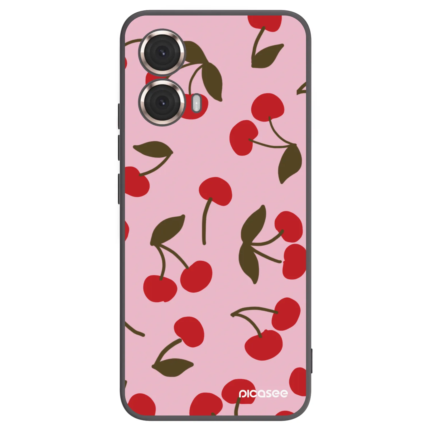 Picasee silikonski črni ovitek za Motorola Moto G85 - Cherry