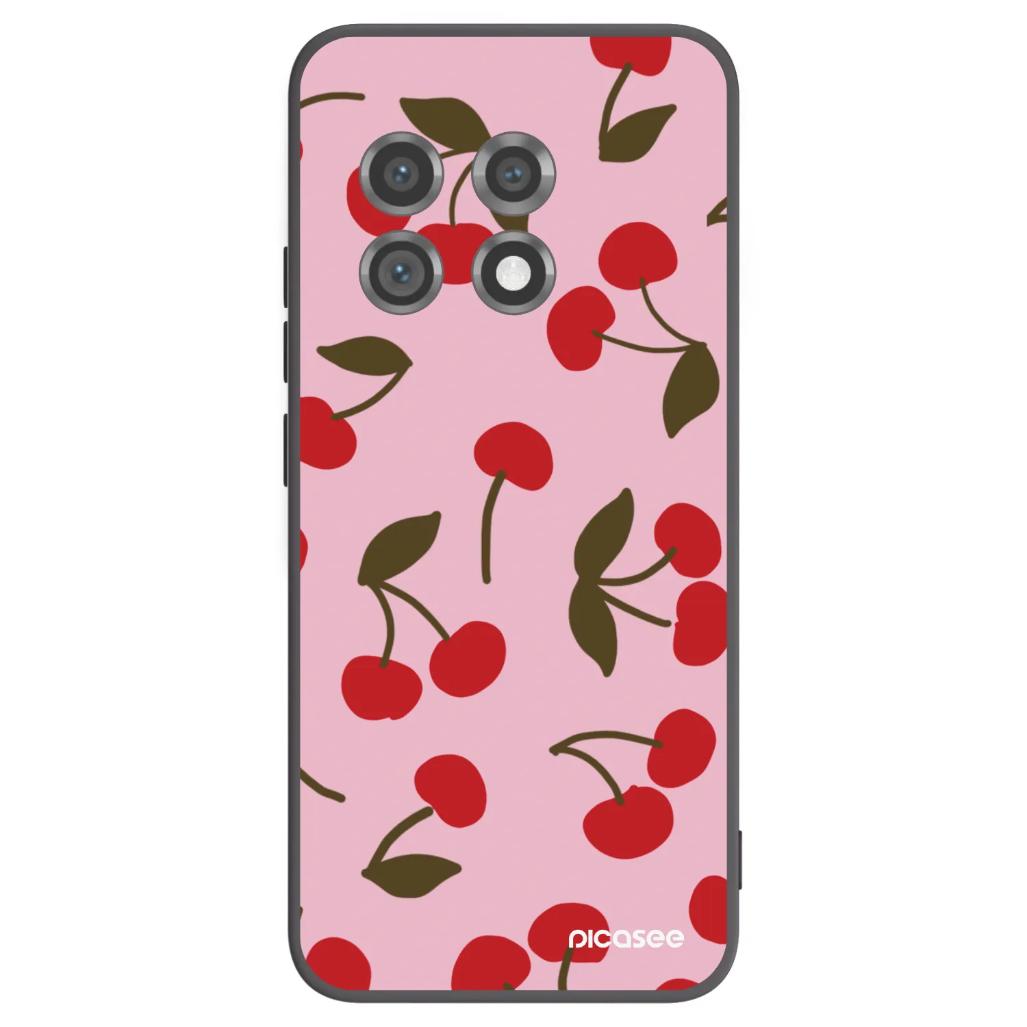 Picasee silikonski črni ovitek za OnePlus 11 5G - Cherry