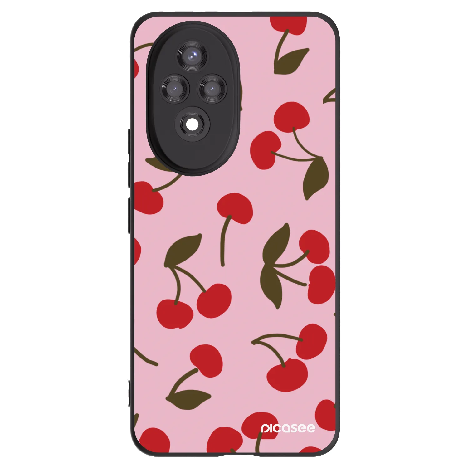Picasee silikonski črni ovitek za Honor 200 Pro 5G - Cherry