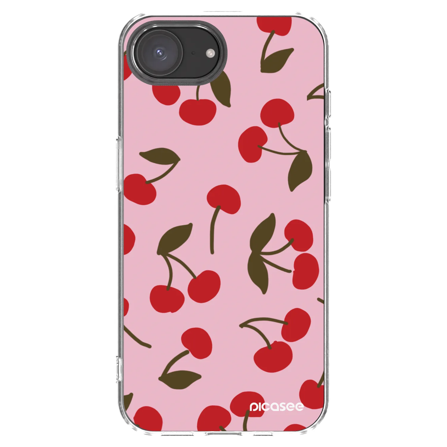 Picasee silikonski prozorni ovitek za Apple iPhone 16e - Cherry
