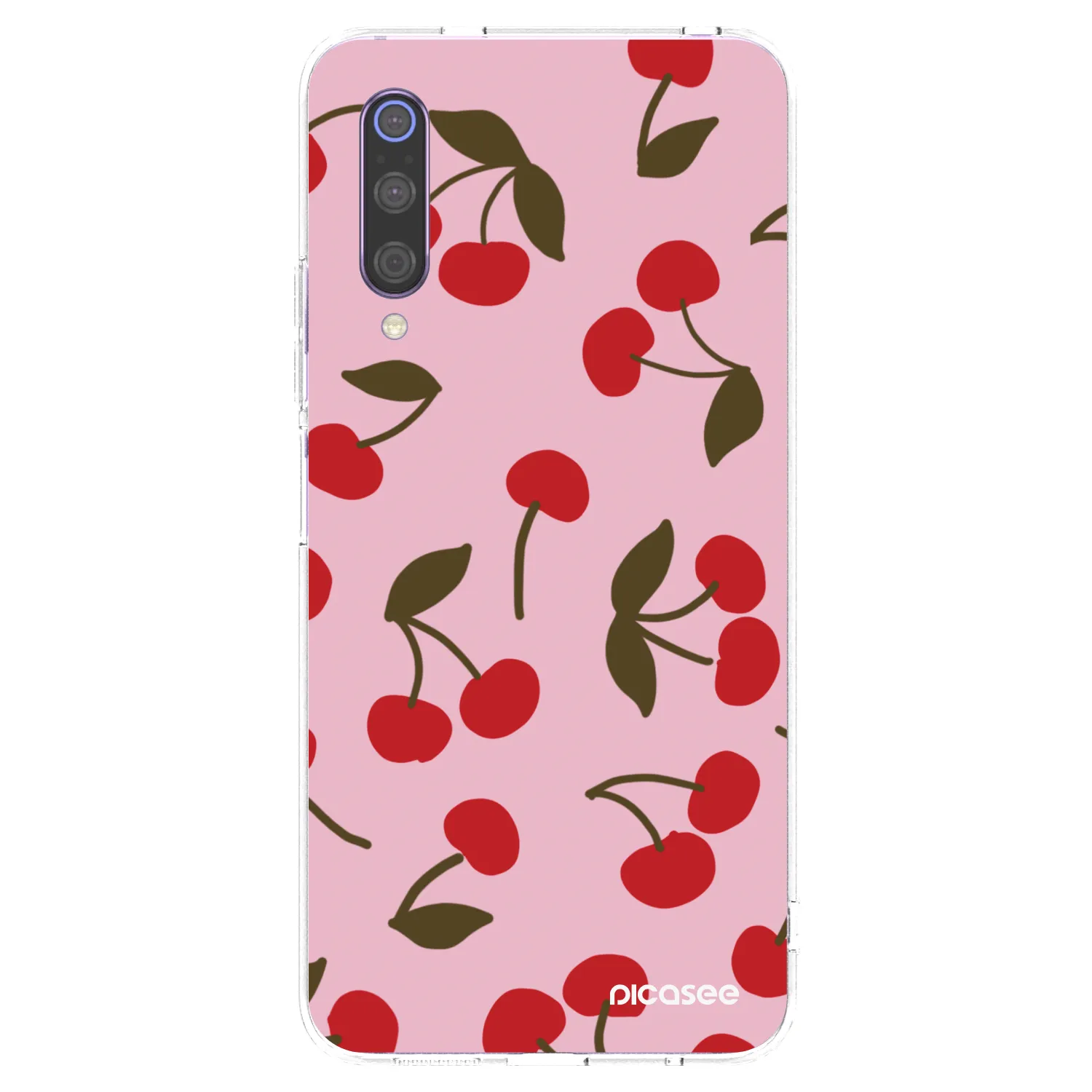 Picasee silikonski prozorni ovitek za Xiaomi Mi 9 - Cherry