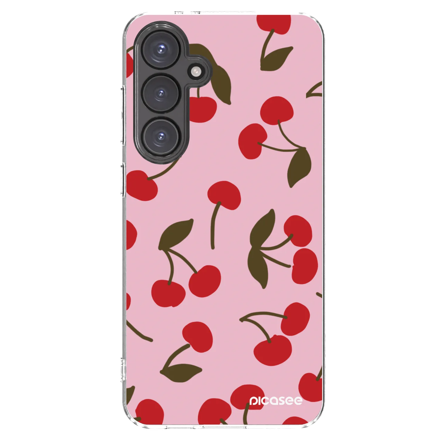 Picasee silikonski prozorni ovitek za Samsung Galaxy S24 FE S721B - Cherry