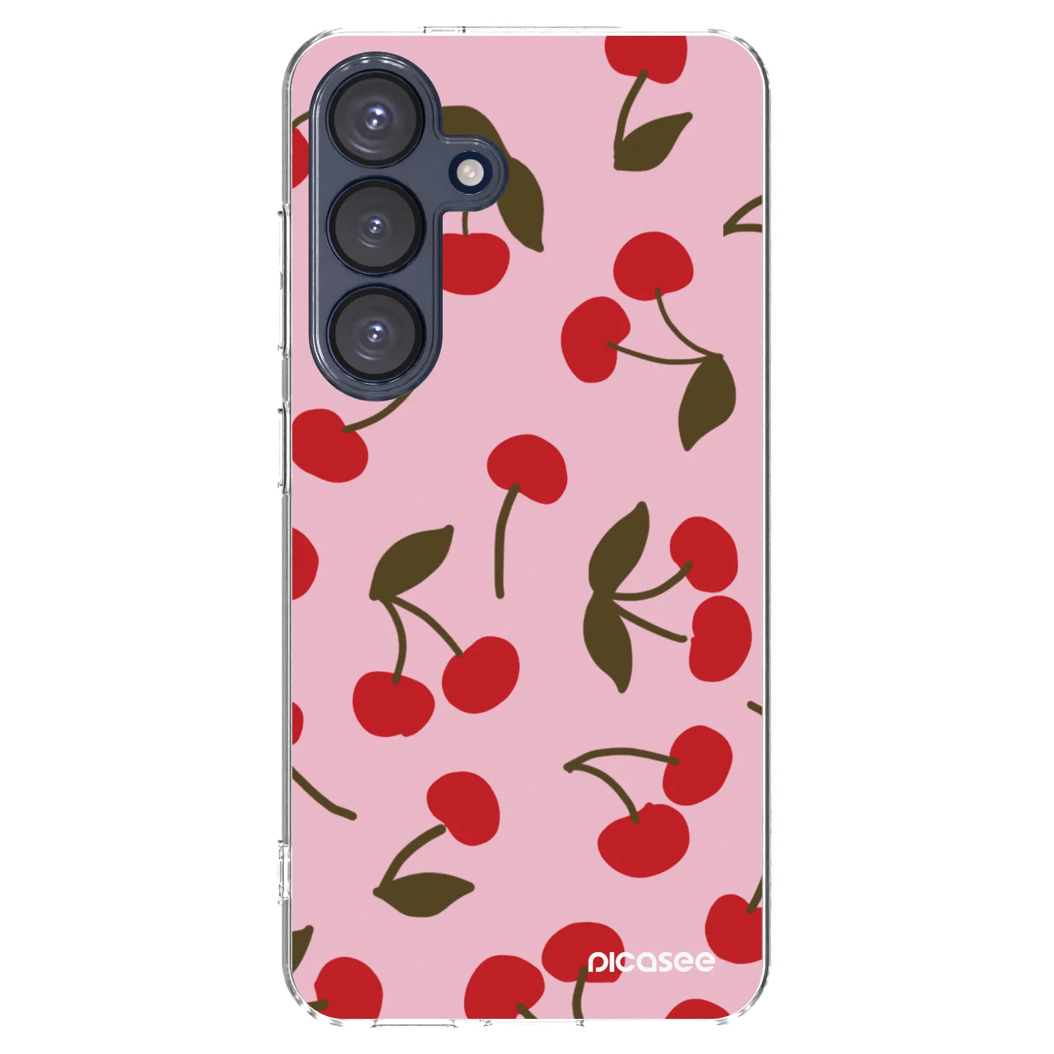 Picasee silikonski prozorni ovitek za Samsung Galaxy S25 5G - Cherry