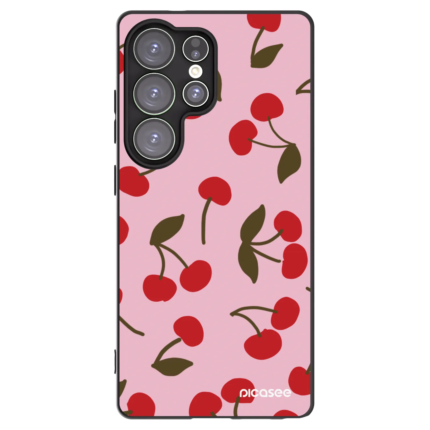 Picasee silikonski črni ovitek za Samsung Galaxy S25 Ultra 5G - Cherry