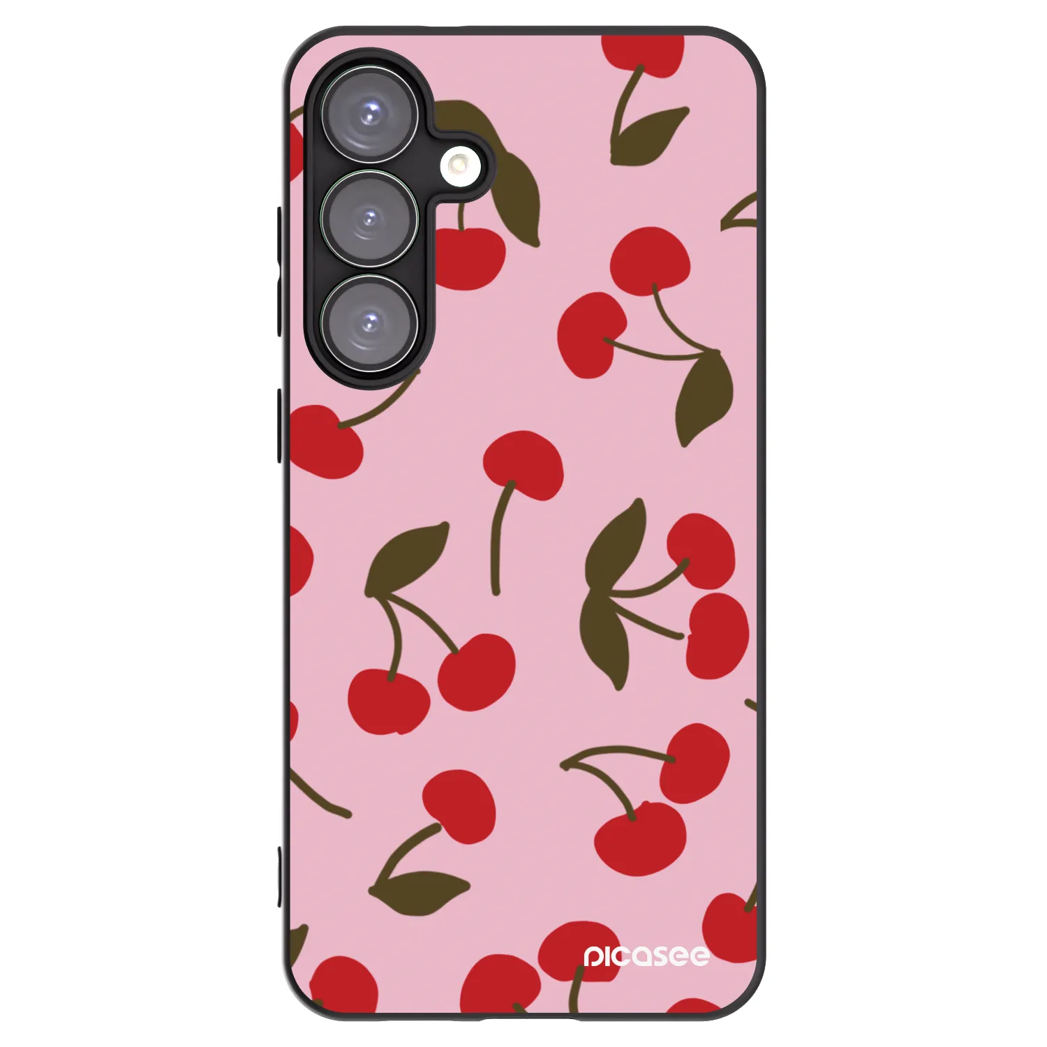 Picasee silikonski črni ovitek za Samsung Galaxy S25+ 5G - Cherry