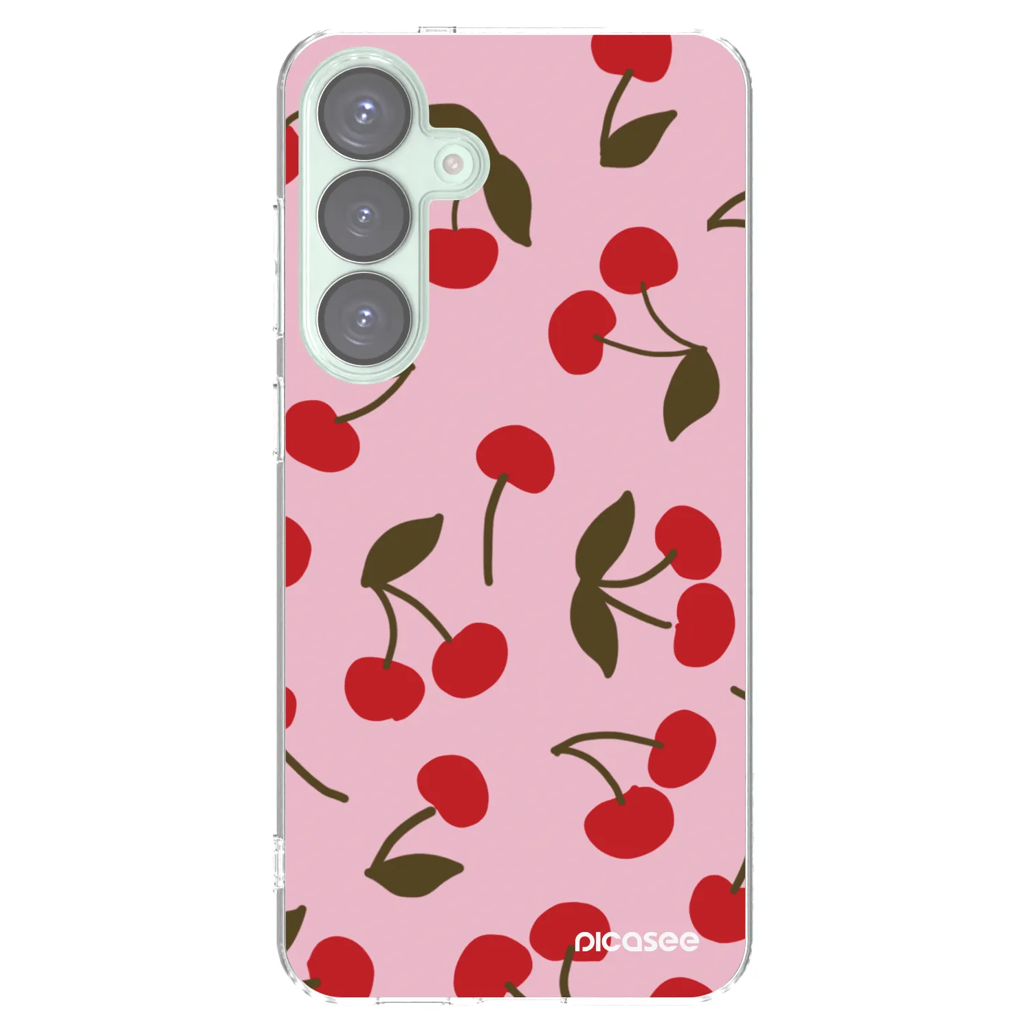Picasee silikonski prozorni ovitek za Samsung Galaxy S25+ 5G - Cherry
