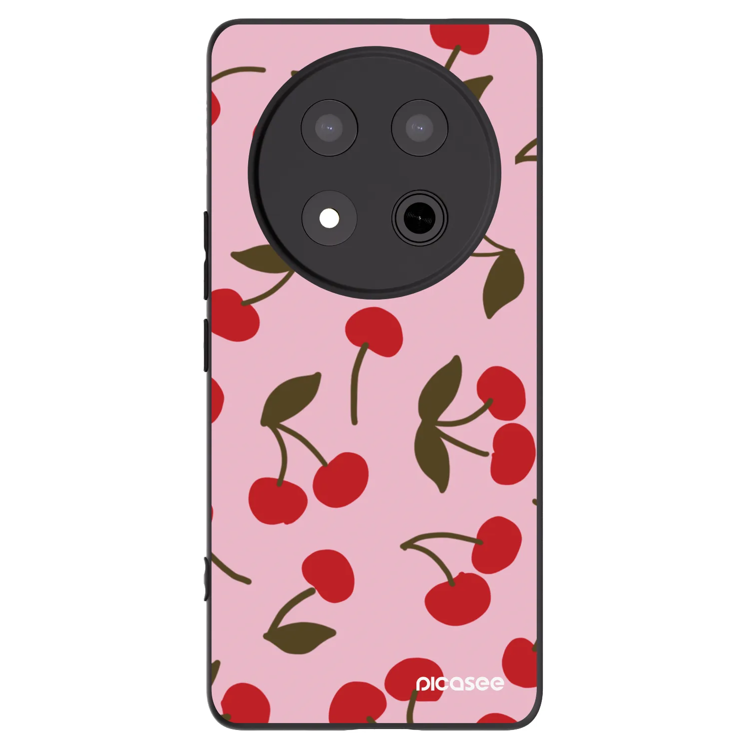 Picasee silikonski črni ovitek za Honor Magic7 Lite 5G - Cherry