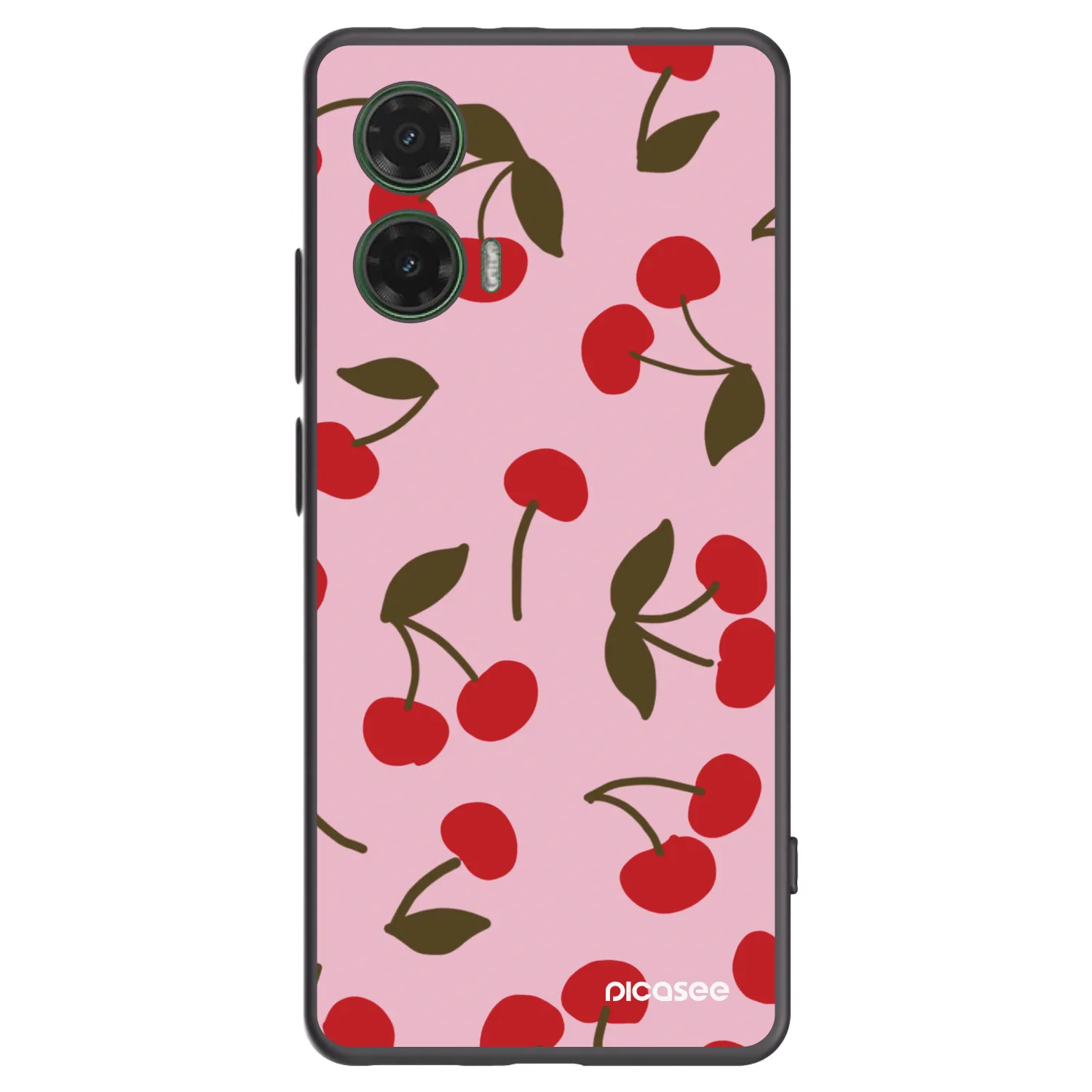 Picasee silikonski črni ovitek za Motorola Moto G35 5G - Cherry