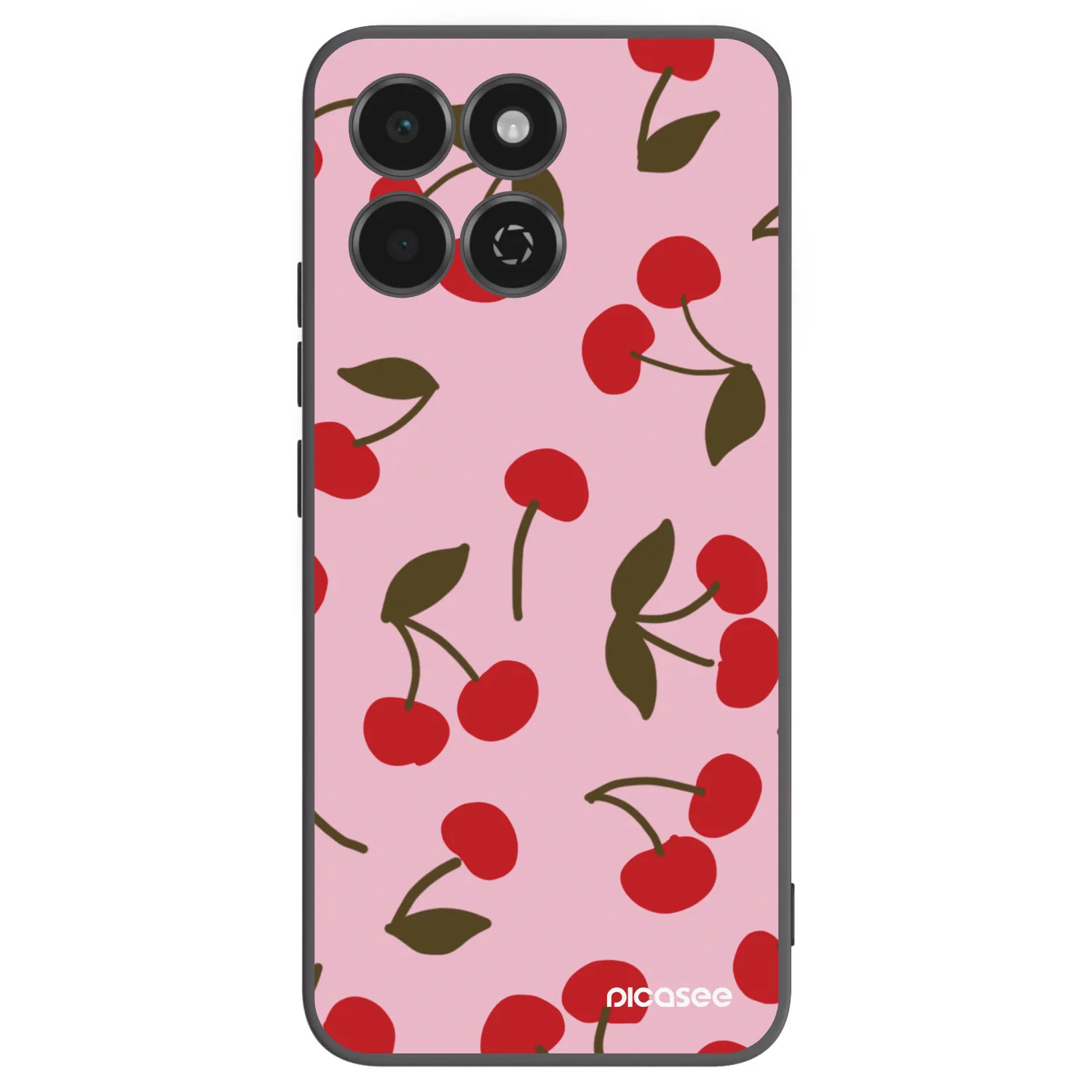 Picasee silikonski črni ovitek za Honor 200 Smart 5G - Cherry