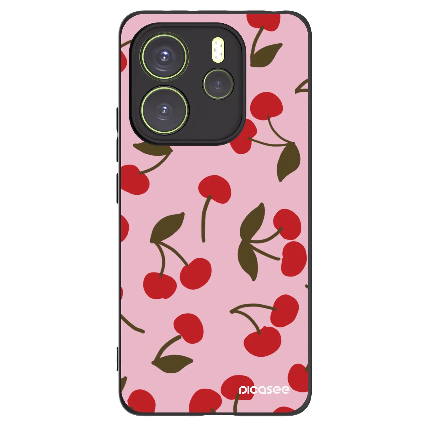 Picasee silikonski črni ovitek za Xiaomi Redmi Note 14 4G - Cherry