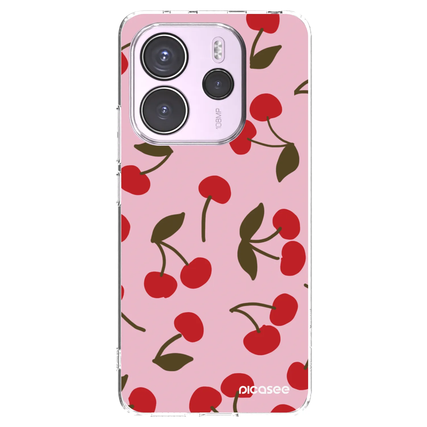 Picasee silikonski prozorni ovitek za Xiaomi Redmi Note 14 4G - Cherry