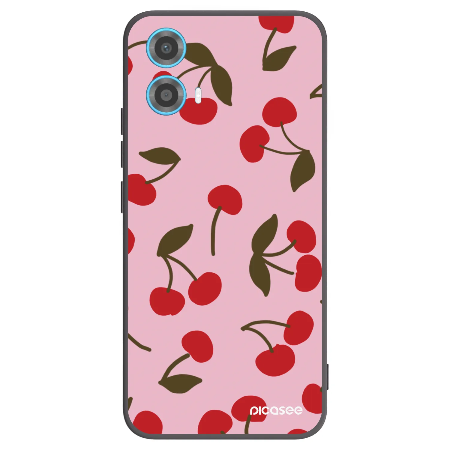 Picasee silikonski črni ovitek za Motorola Moto G34 5G - Cherry