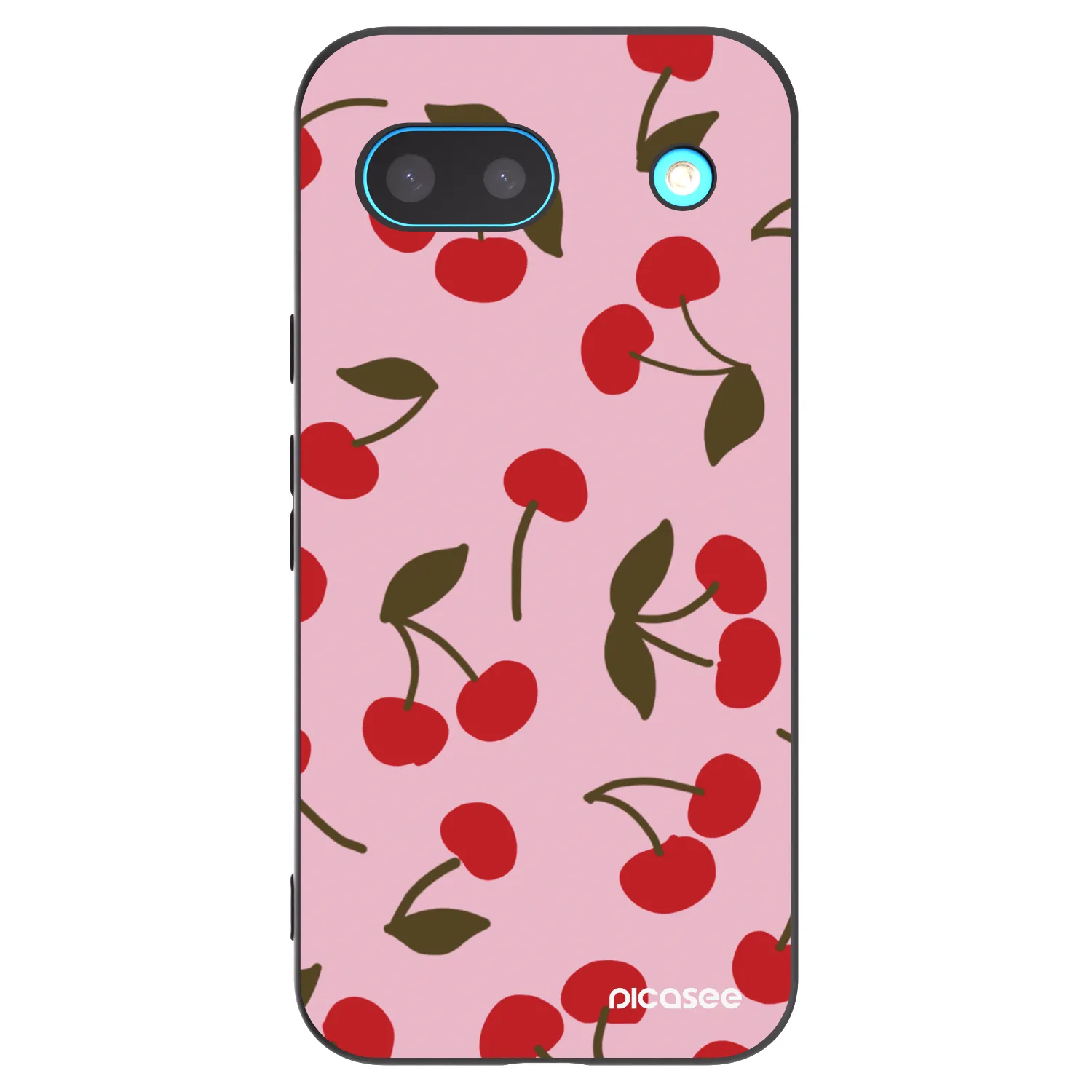 Picasee silikonski črni ovitek za Google Pixel 8a - Cherry