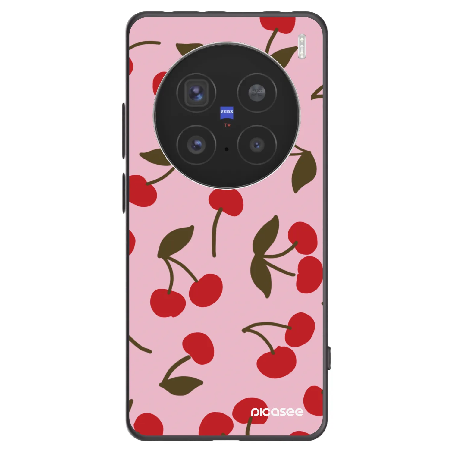 Picasee silikonski črni ovitek za Vivo X200 Pro - Cherry