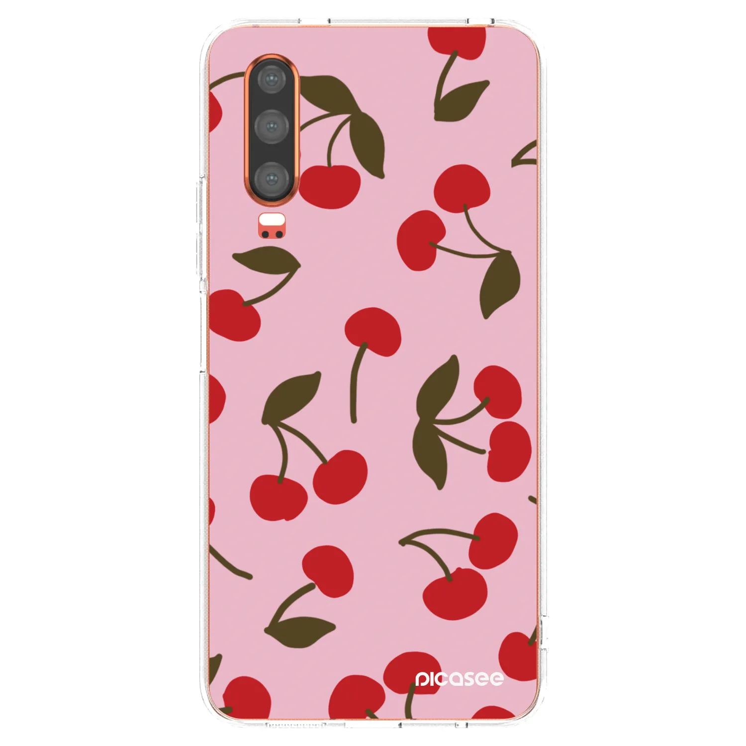 Picasee silikonski prozorni ovitek za Huawei P30 - Cherry