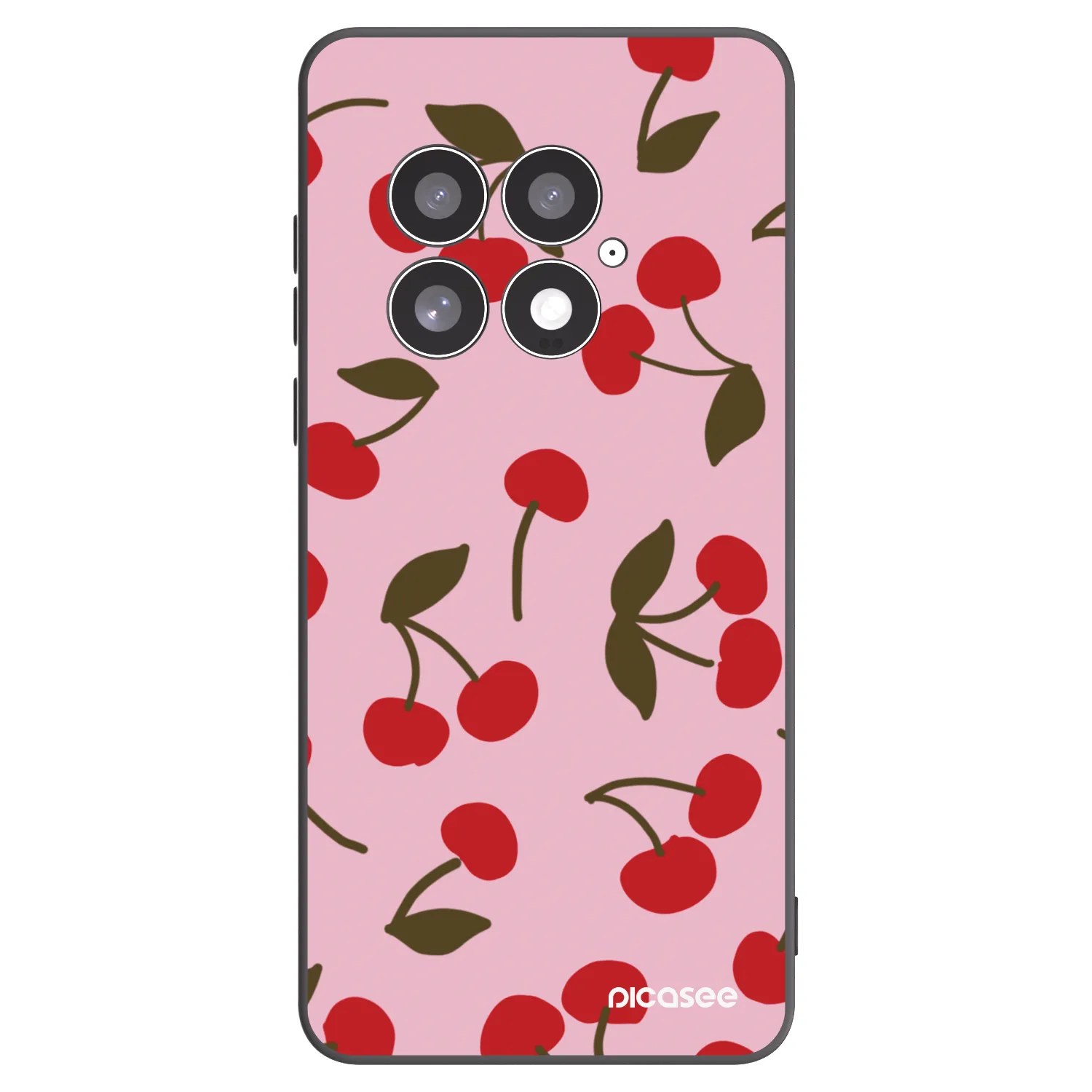 Picasee silikonski črni ovitek za OnePlus 13 5G - Cherry