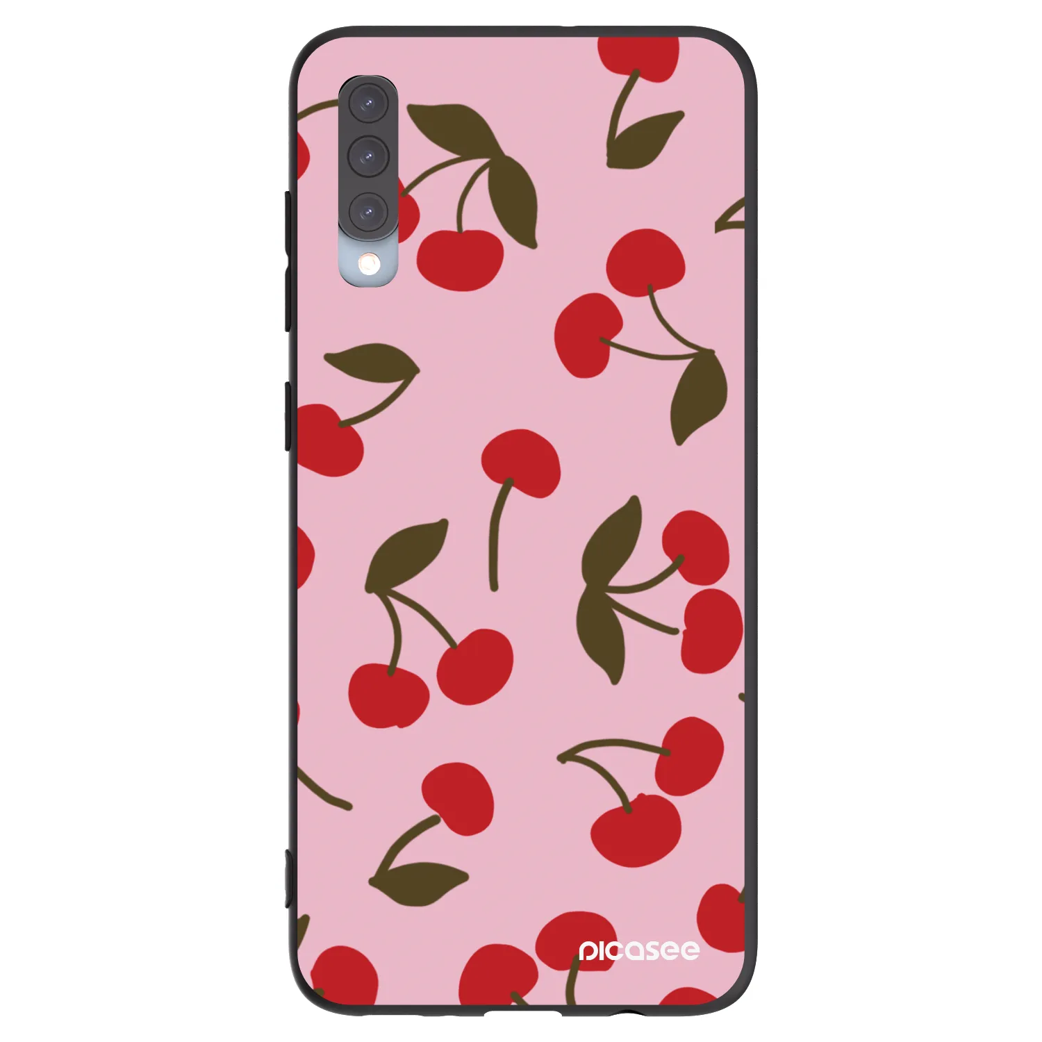 Picasee silikonski črni ovitek za Samsung Galaxy A70 A705F - Cherry