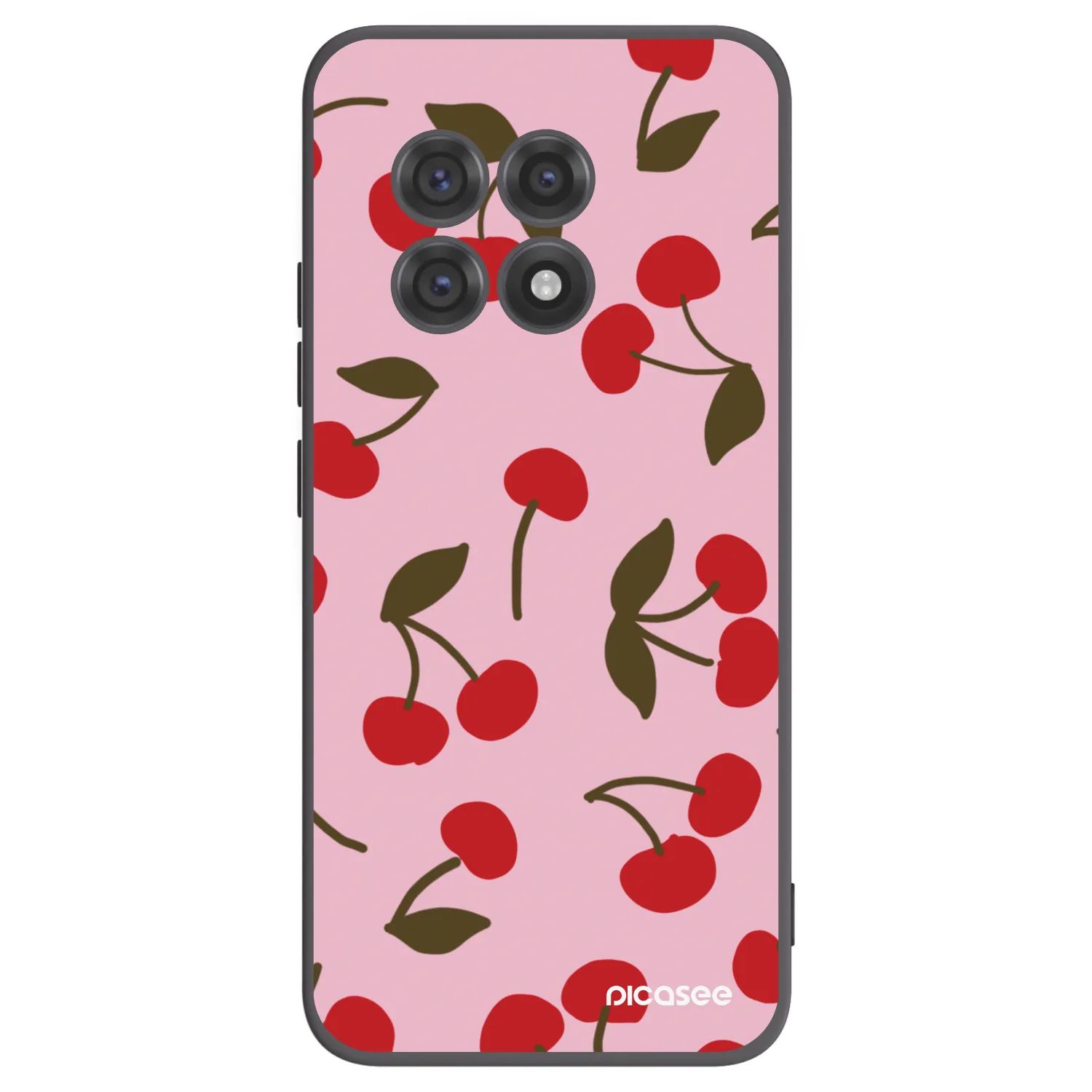 Picasee silikonski črni ovitek za OnePlus 13R 5G - Cherry