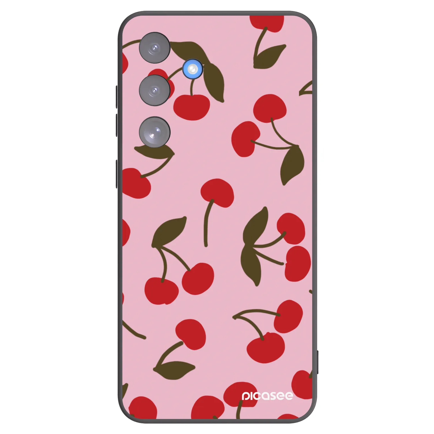 Picasee silikonski črni ovitek za Samsung Galaxy S25 FE 5G - Cherry