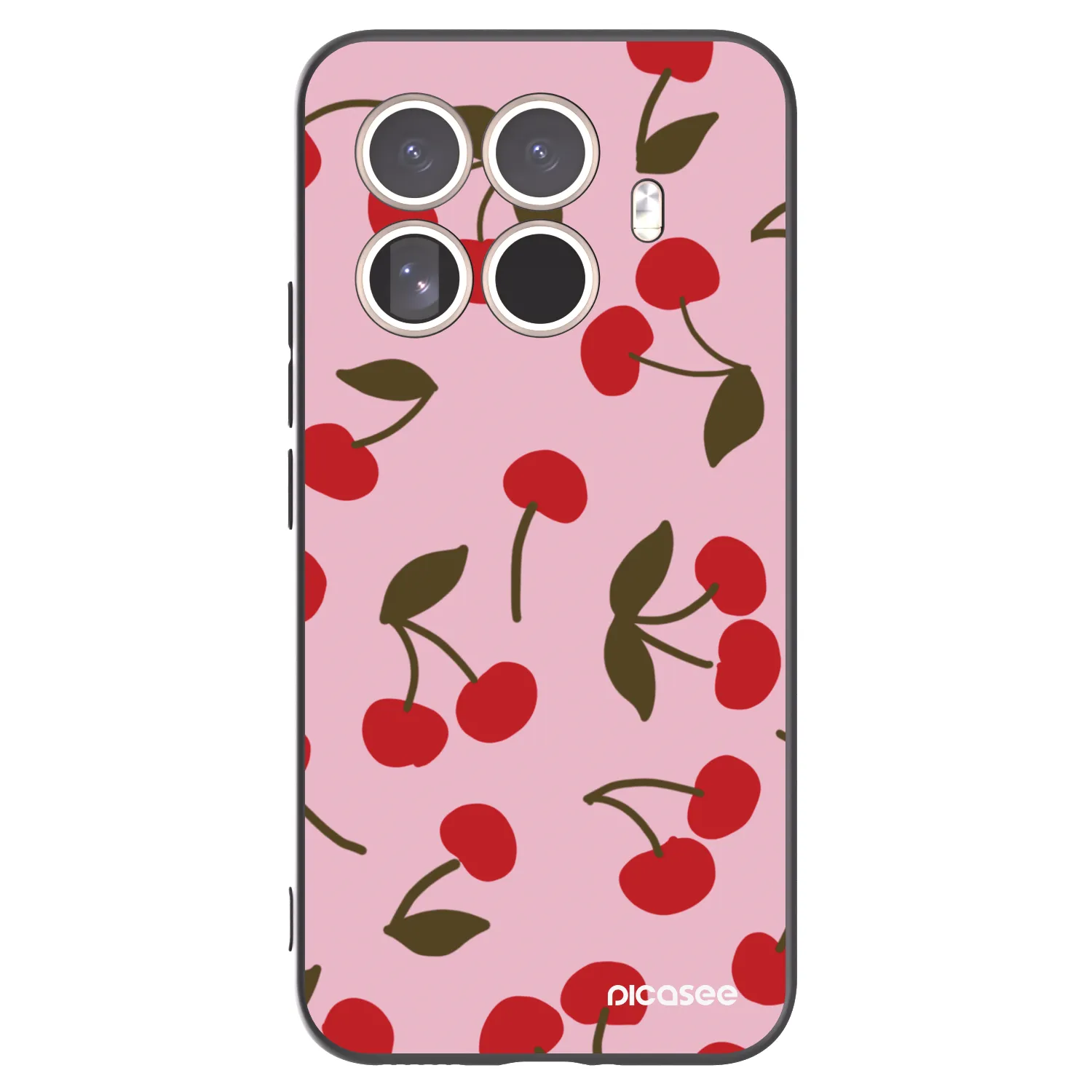 Picasee silikonski črni ovitek za Xiaomi 15T Pro - Cherry