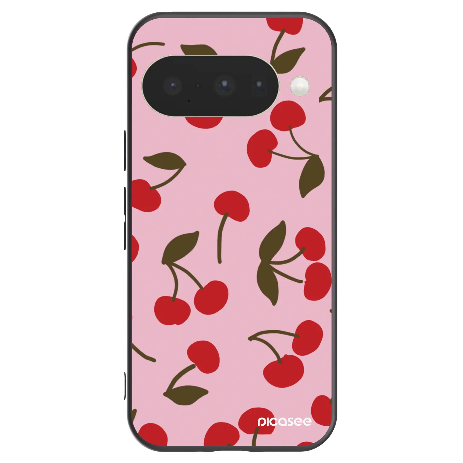 Picasee silikonski črni ovitek za Google Pixel 10 - Cherry