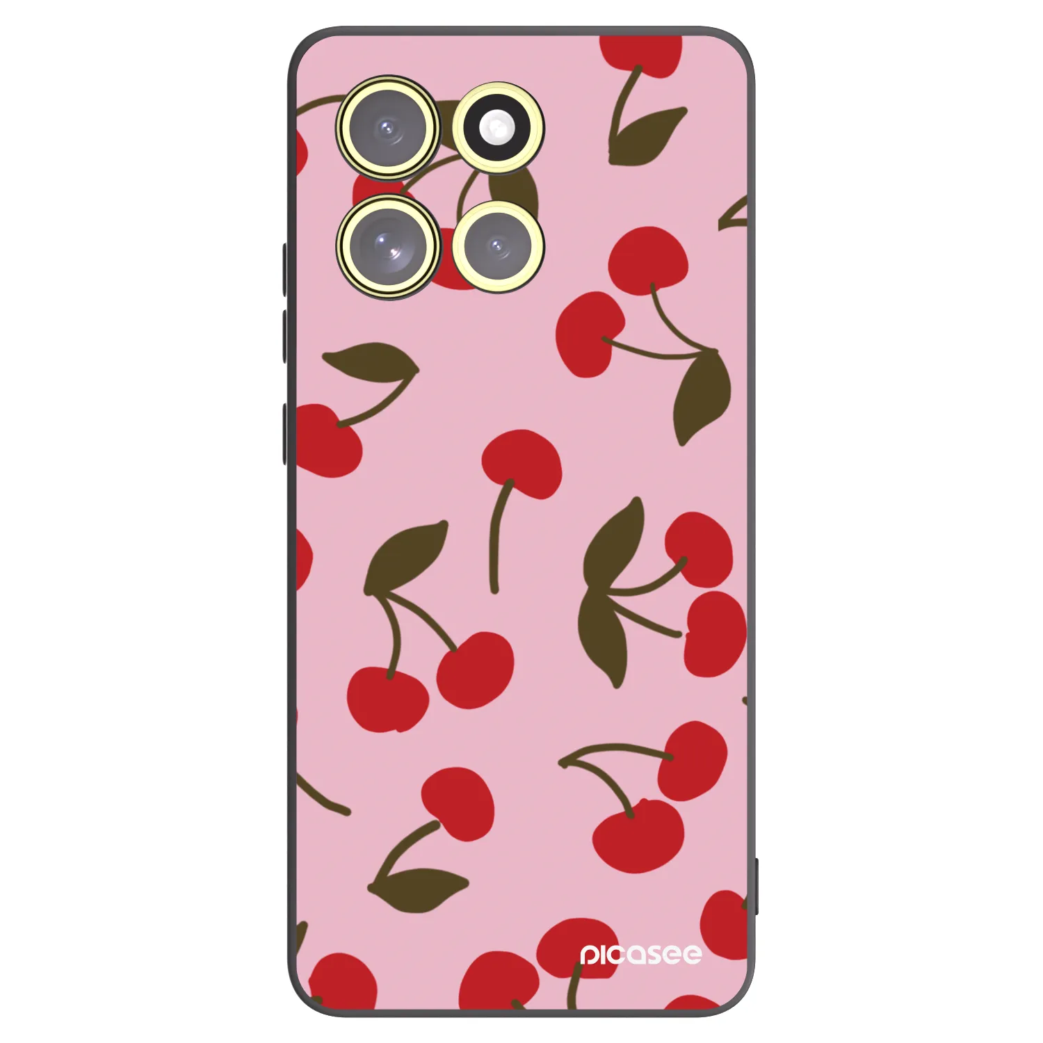 Picasee silikonski črni ovitek za Motorola Moto G86 Power 5G - Cherry