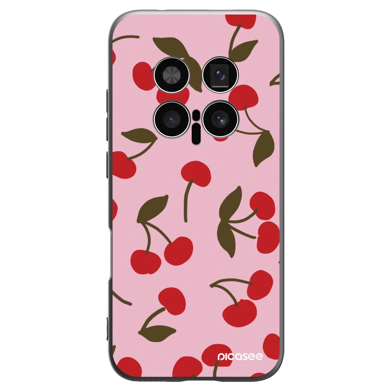Picasee silikonski črni ovitek za Honor Magic8 Pro 5G - Cherry
