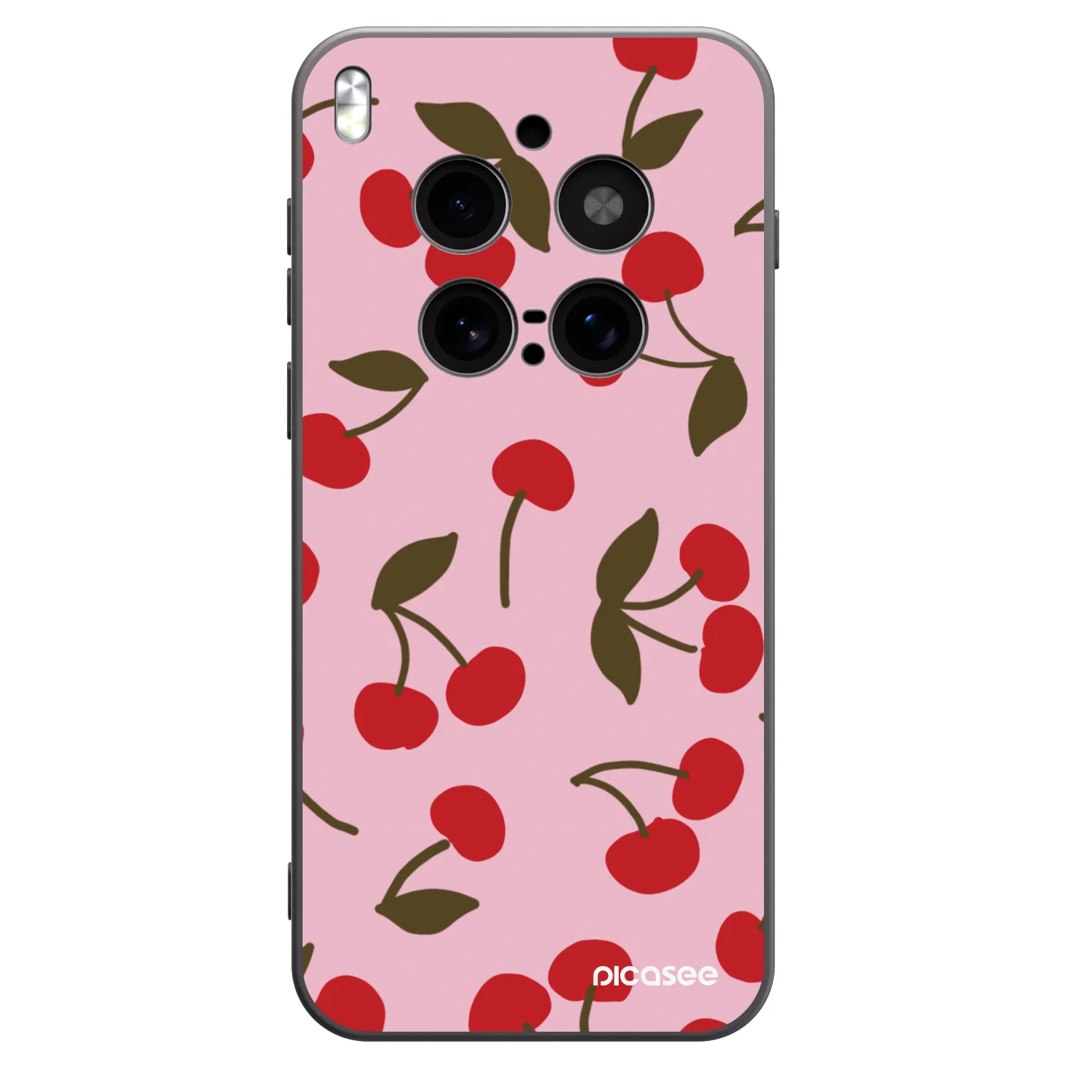 Picasee silikonski črni ovitek za Vivo X300 Pro - Cherry