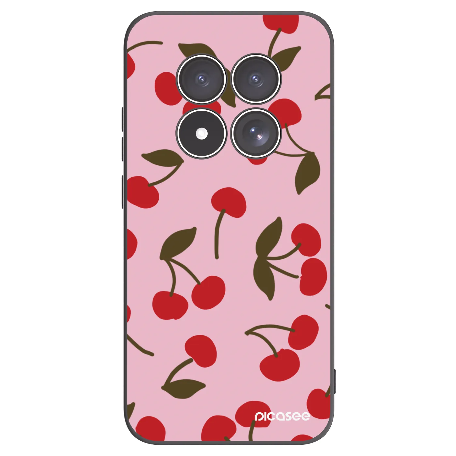 Picasee silikonski črni ovitek za Xiaomi Redmi Note 15 Pro 5G - Cherry