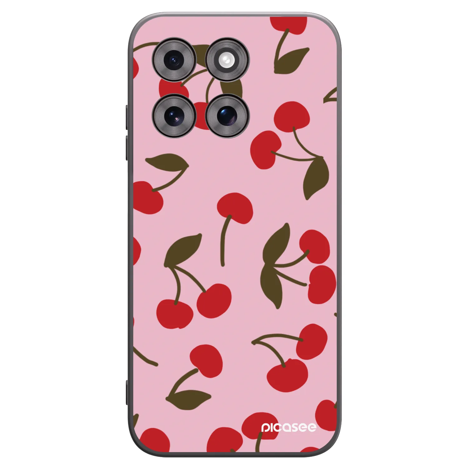 Picasee silikonski črni ovitek za Motorola Moto G77 - Cherry