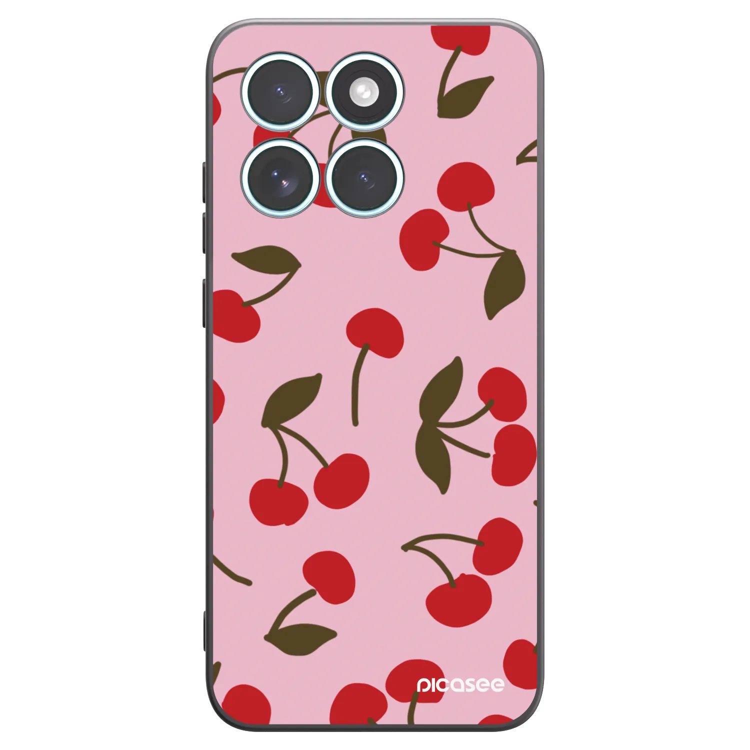 Picasee silikonski črni ovitek za Motorola Edge 70 Fusion - Cherry