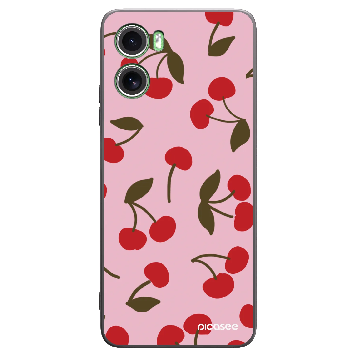 Picasee silikonski črni ovitek za Motorola Moto G06 - Cherry