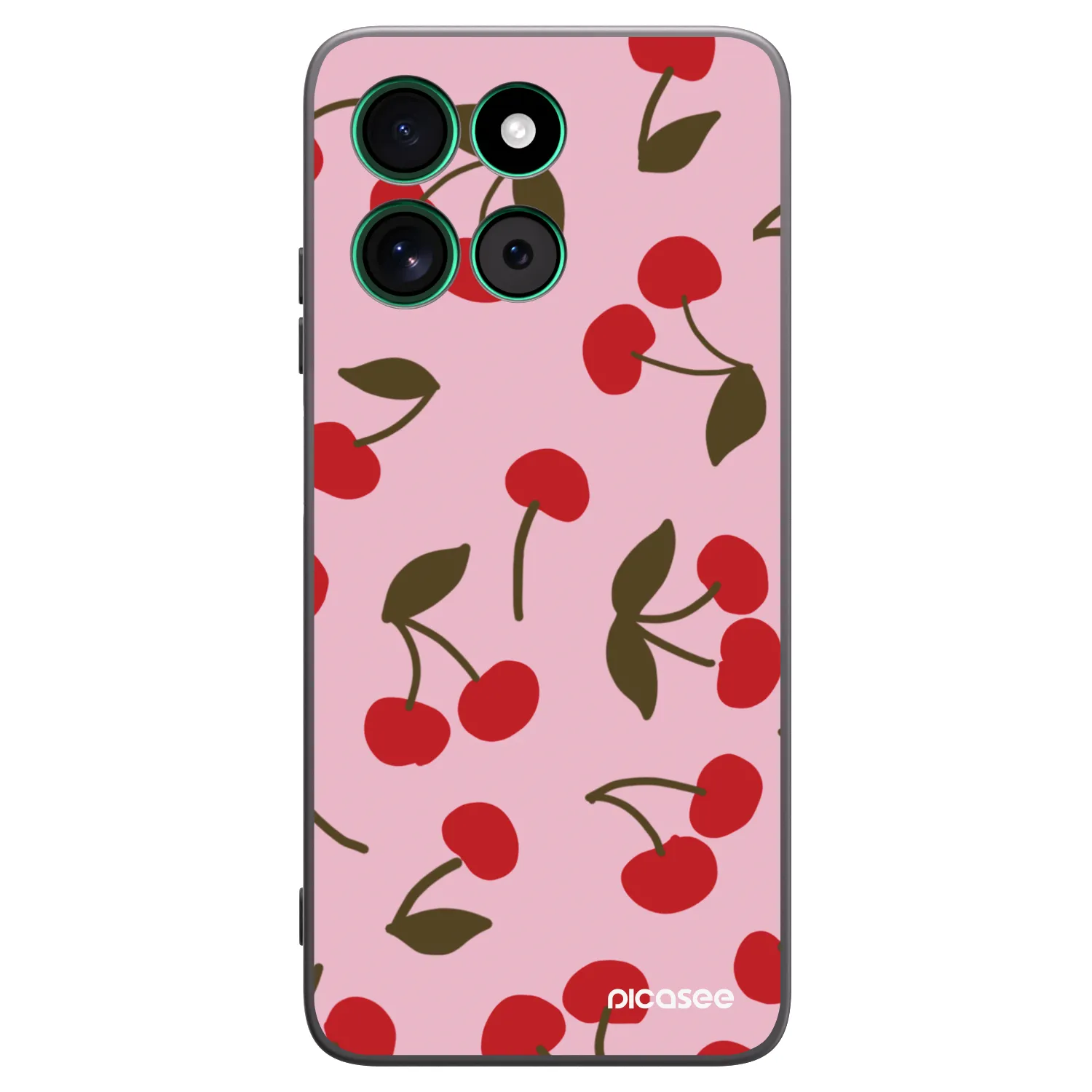 Picasee silikonski črni ovitek za Motorola Moto G57 Power - Cherry