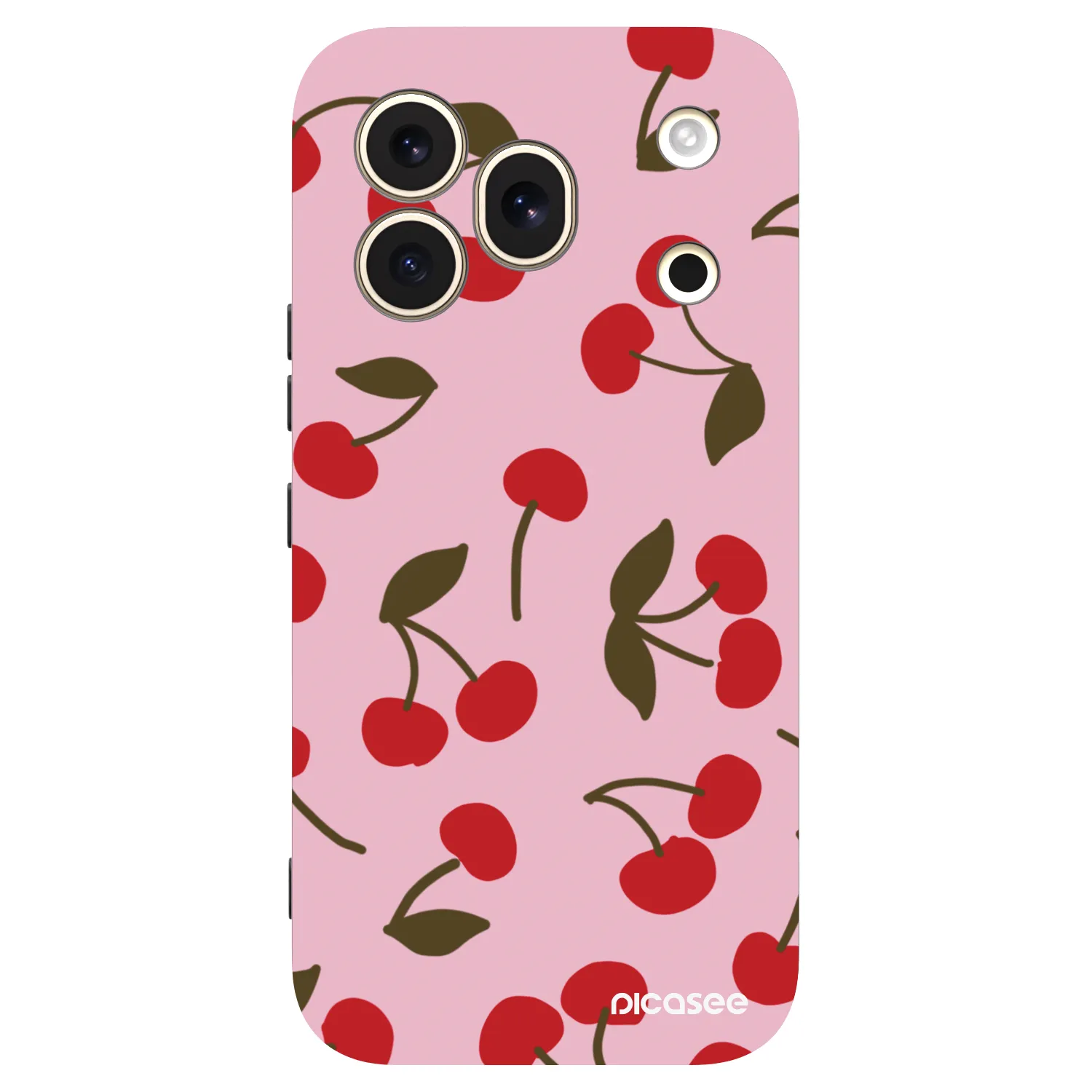 Picasee silikonski črni ovitek za Honor 600 Pro - Cherry