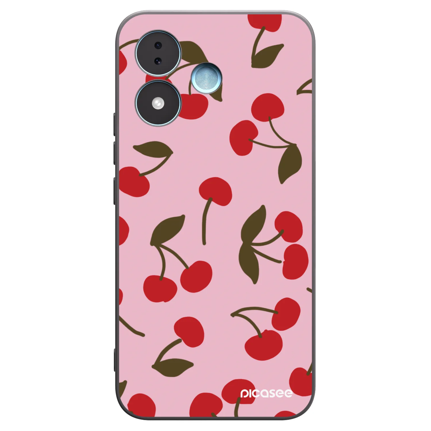 Picasee silikonski črni ovitek za Xiaomi Redmi Note 17 5G - Cherry