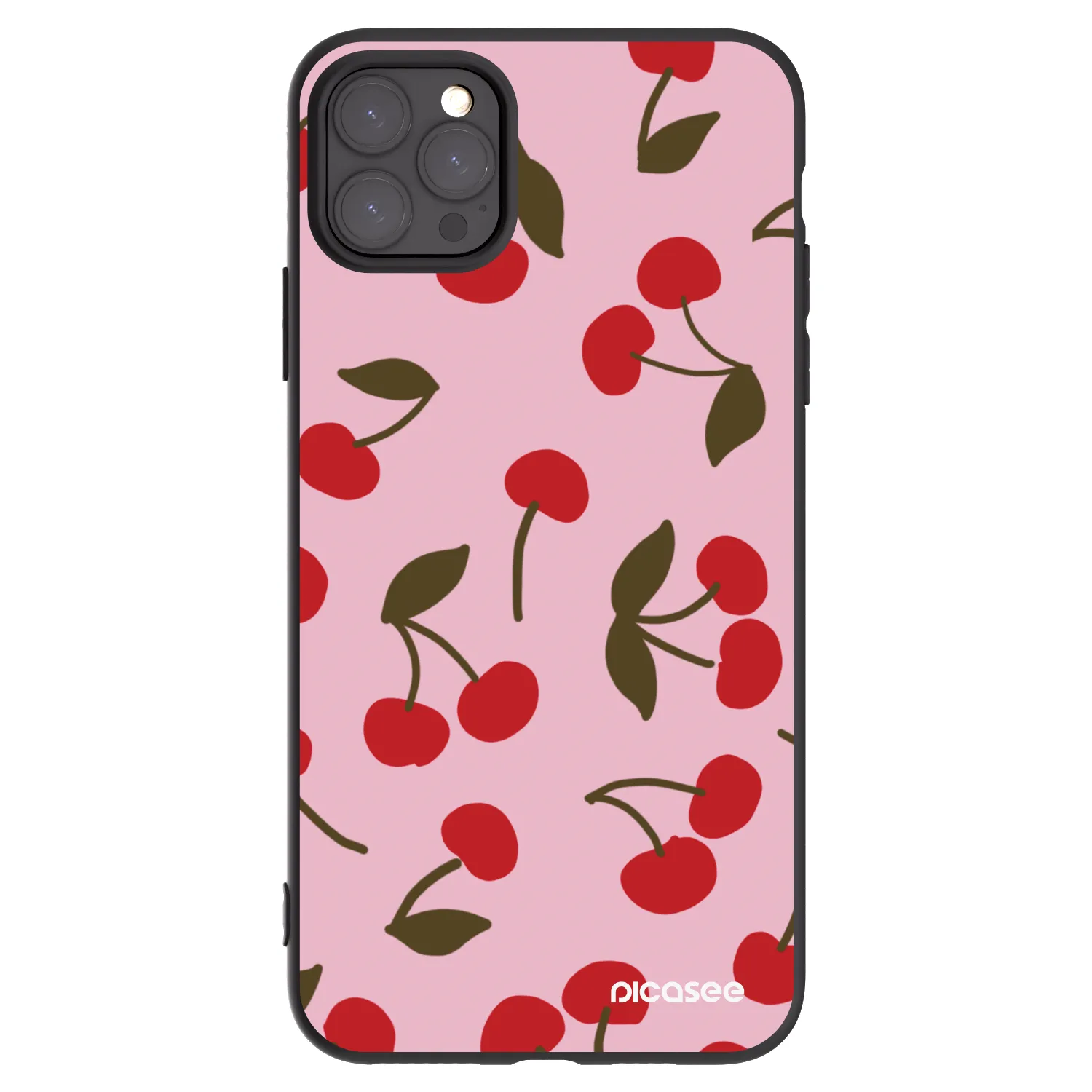 Picasee silikonski črni ovitek za Apple iPhone 11 Pro Max - Cherry