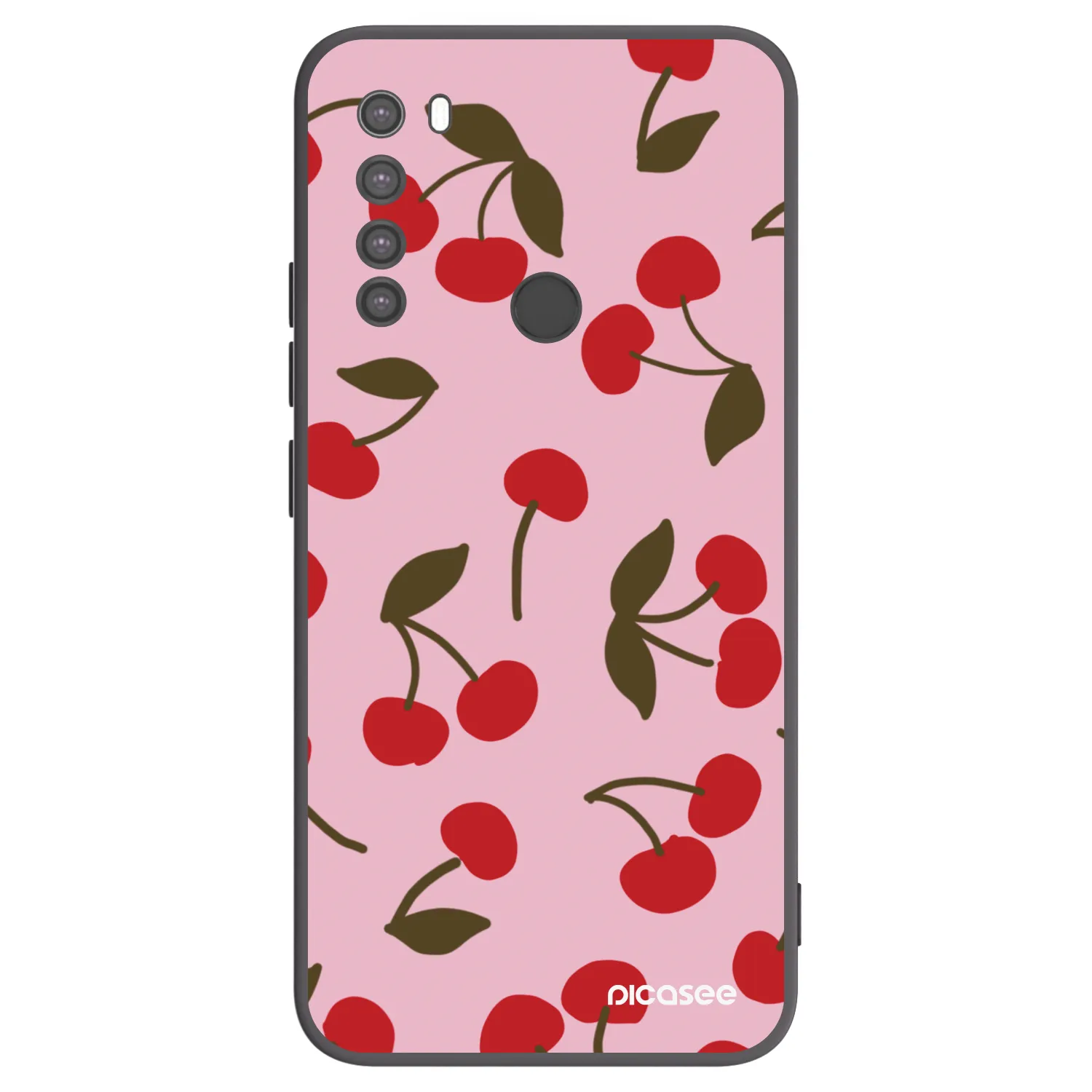 Picasee silikonski črni ovitek za Xiaomi Redmi Note 8 - Cherry