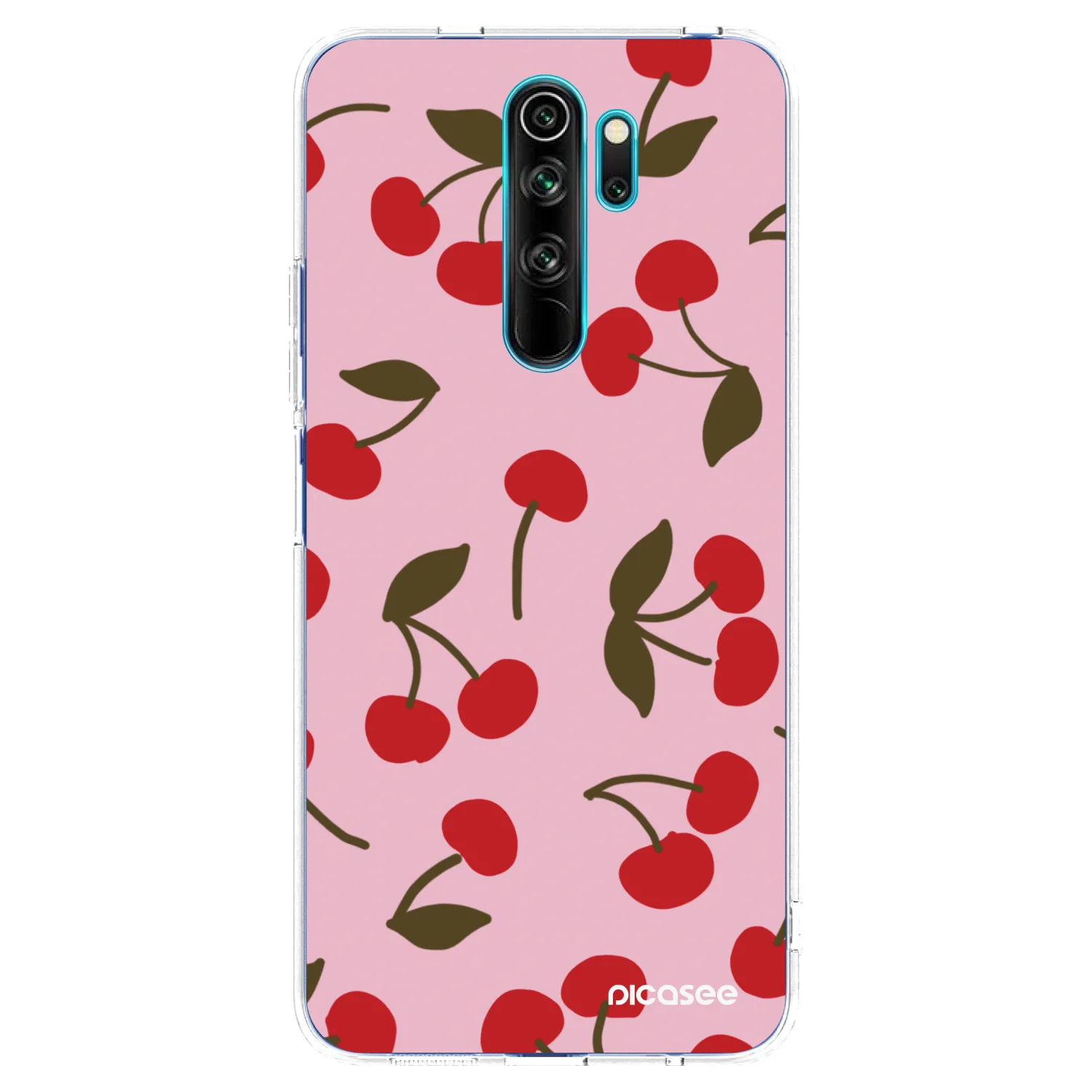 Picasee silikonski prozorni ovitek za Xiaomi Redmi Note 8 Pro - Cherry
