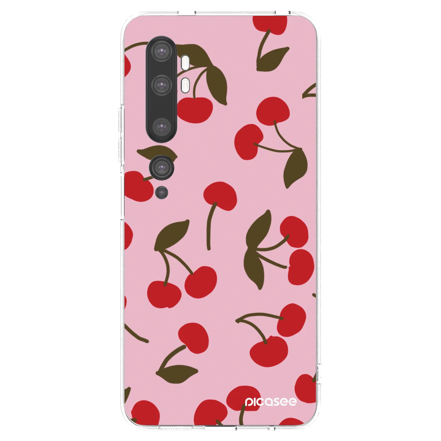 Silikonski prozorni ovitek za Xiaomi Mi Note 10 (Pro) - Cherry