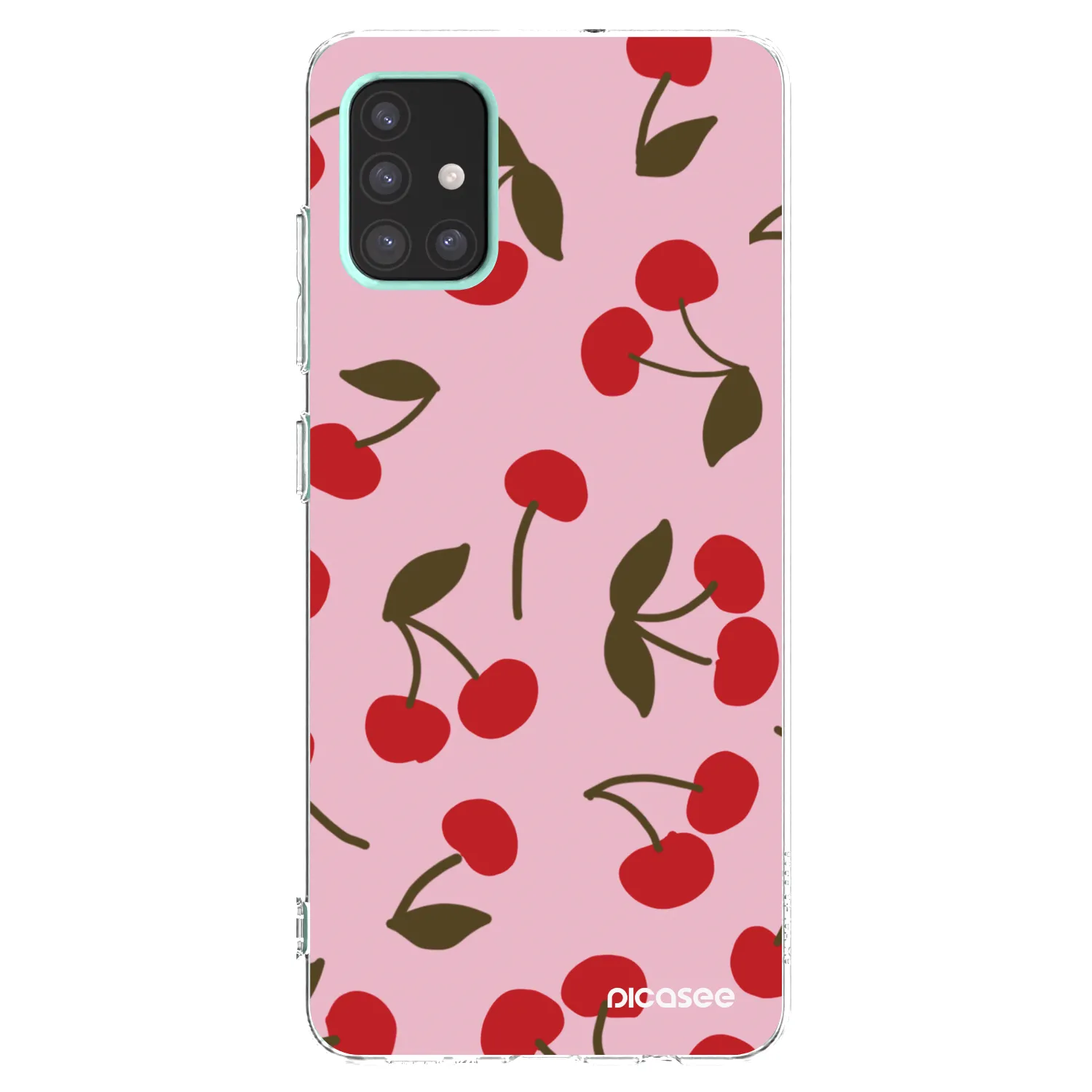 Picasee silikonski prozorni ovitek za Samsung Galaxy A51 A515F - Cherry